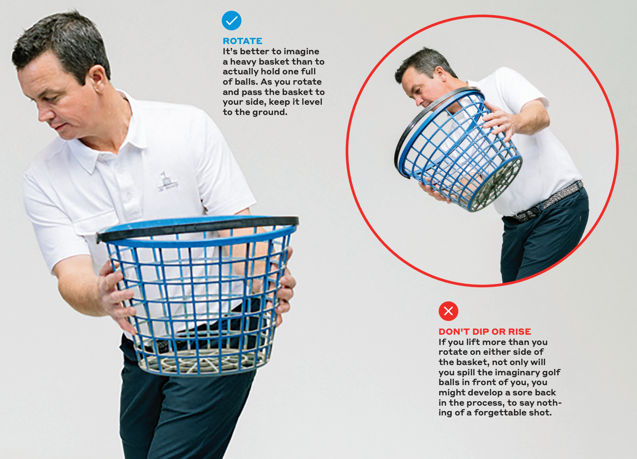 man demonstrates drill