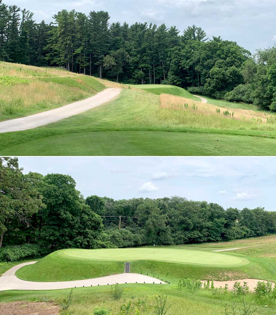 The par-3 7th hole at Lawsonia Links.