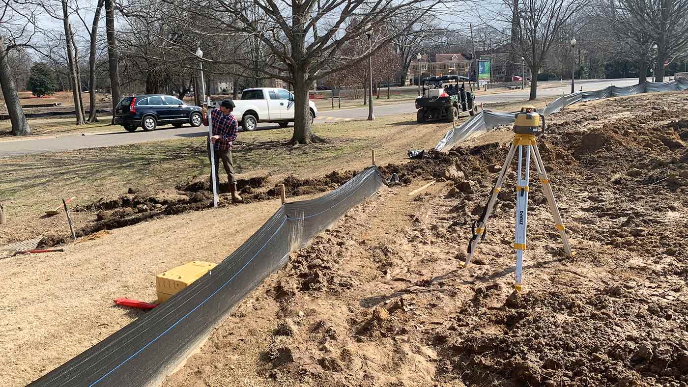 Building Overton Park golf course in Memphis.