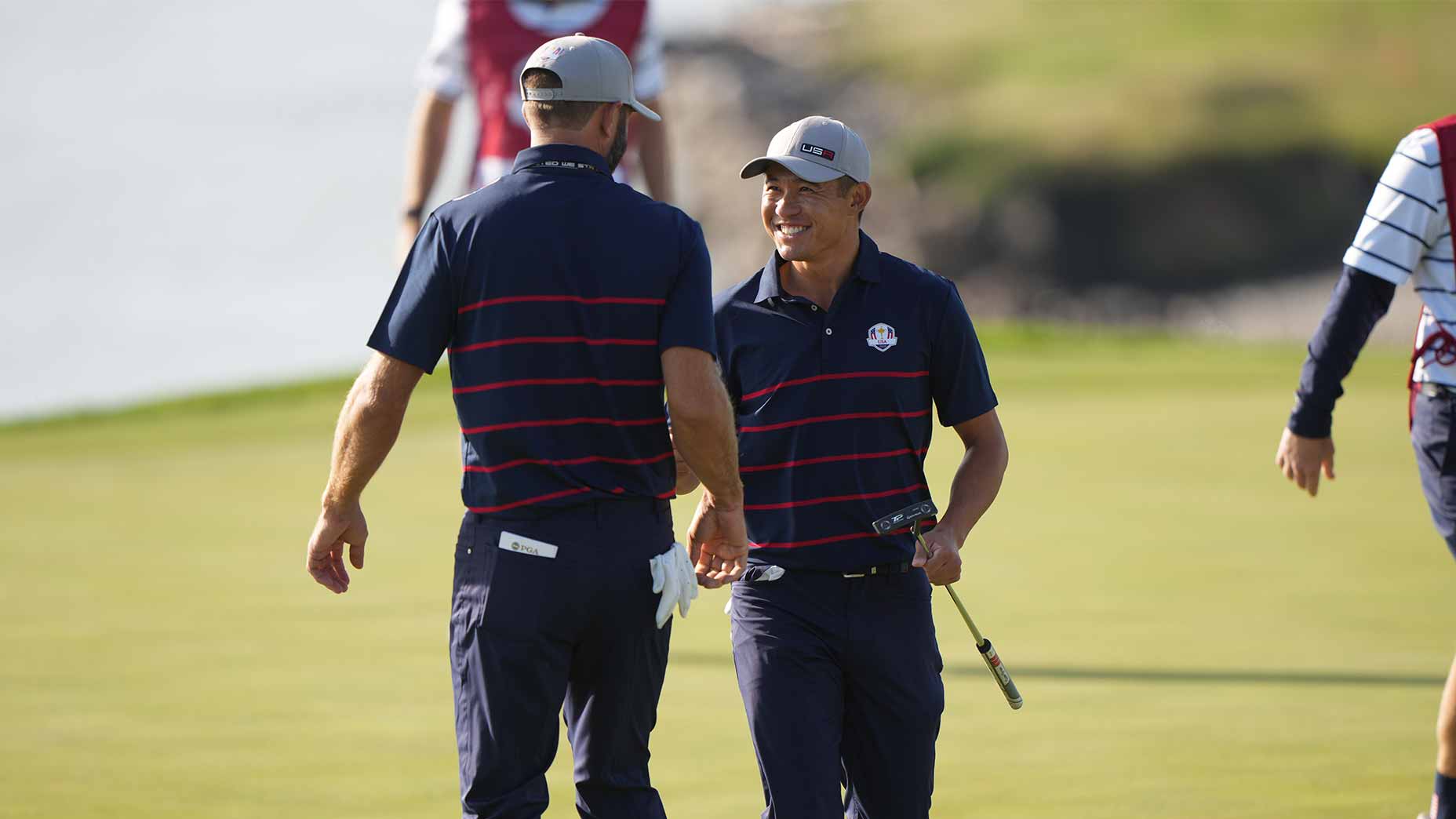 dustin johnson collin morikawa