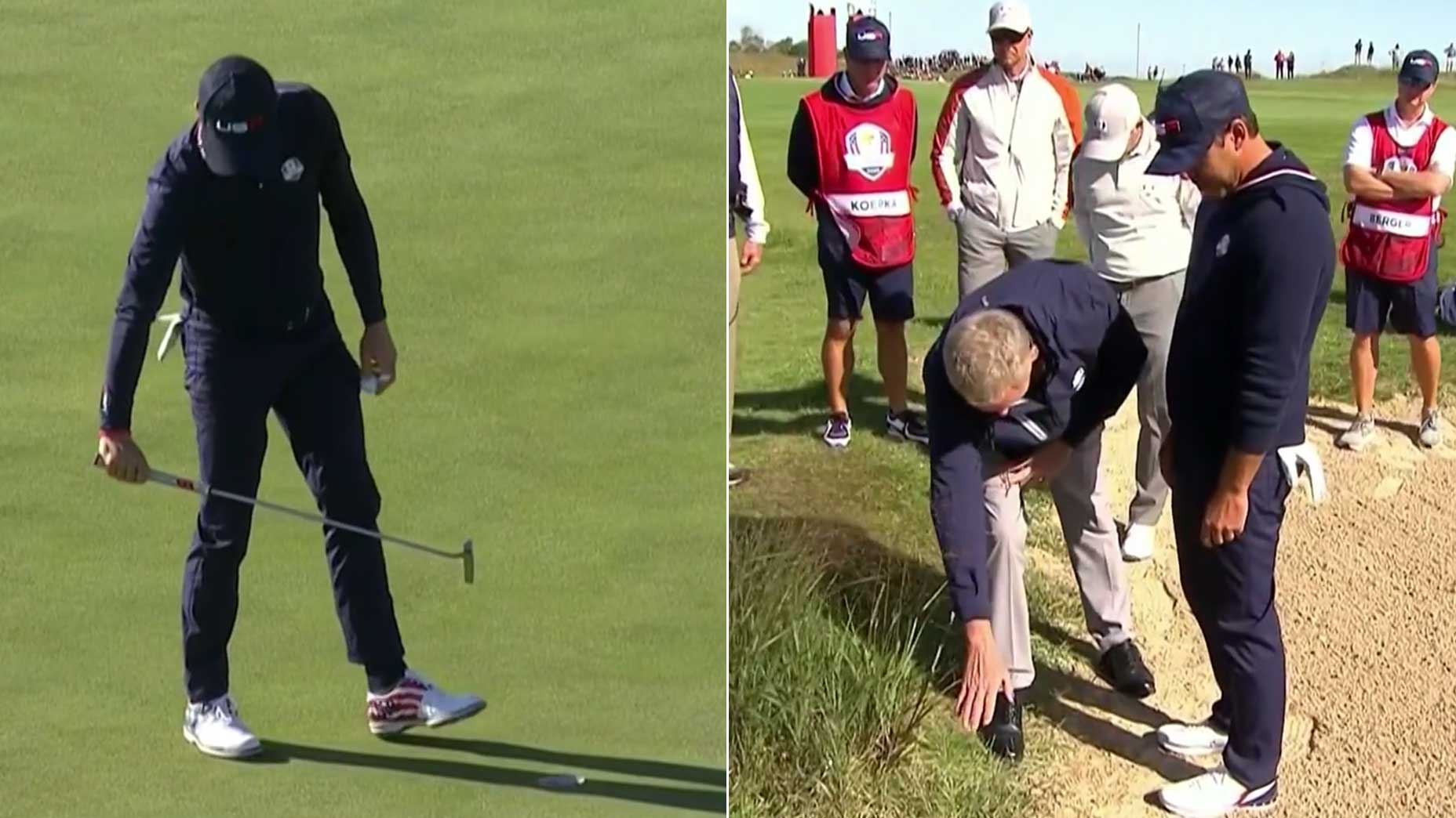 The ryder cup got testy on saturday