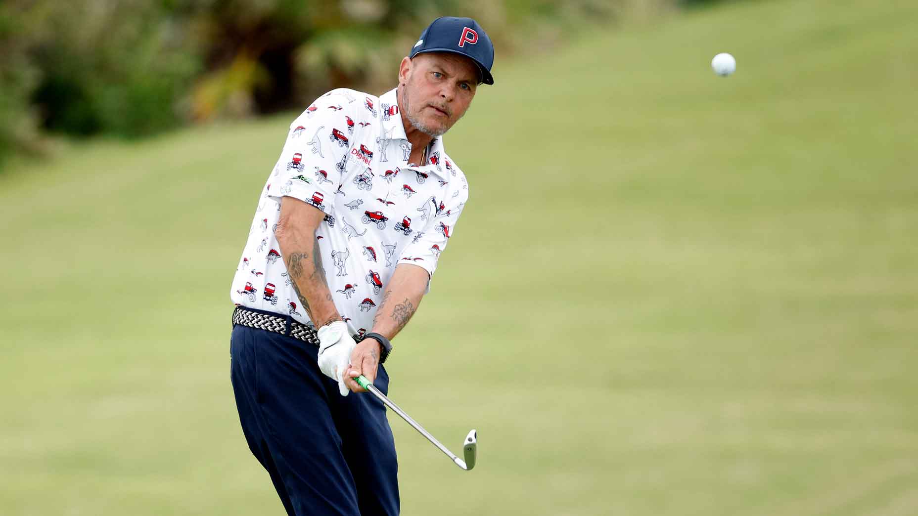 Brian Morris hits a shot in Bermuda