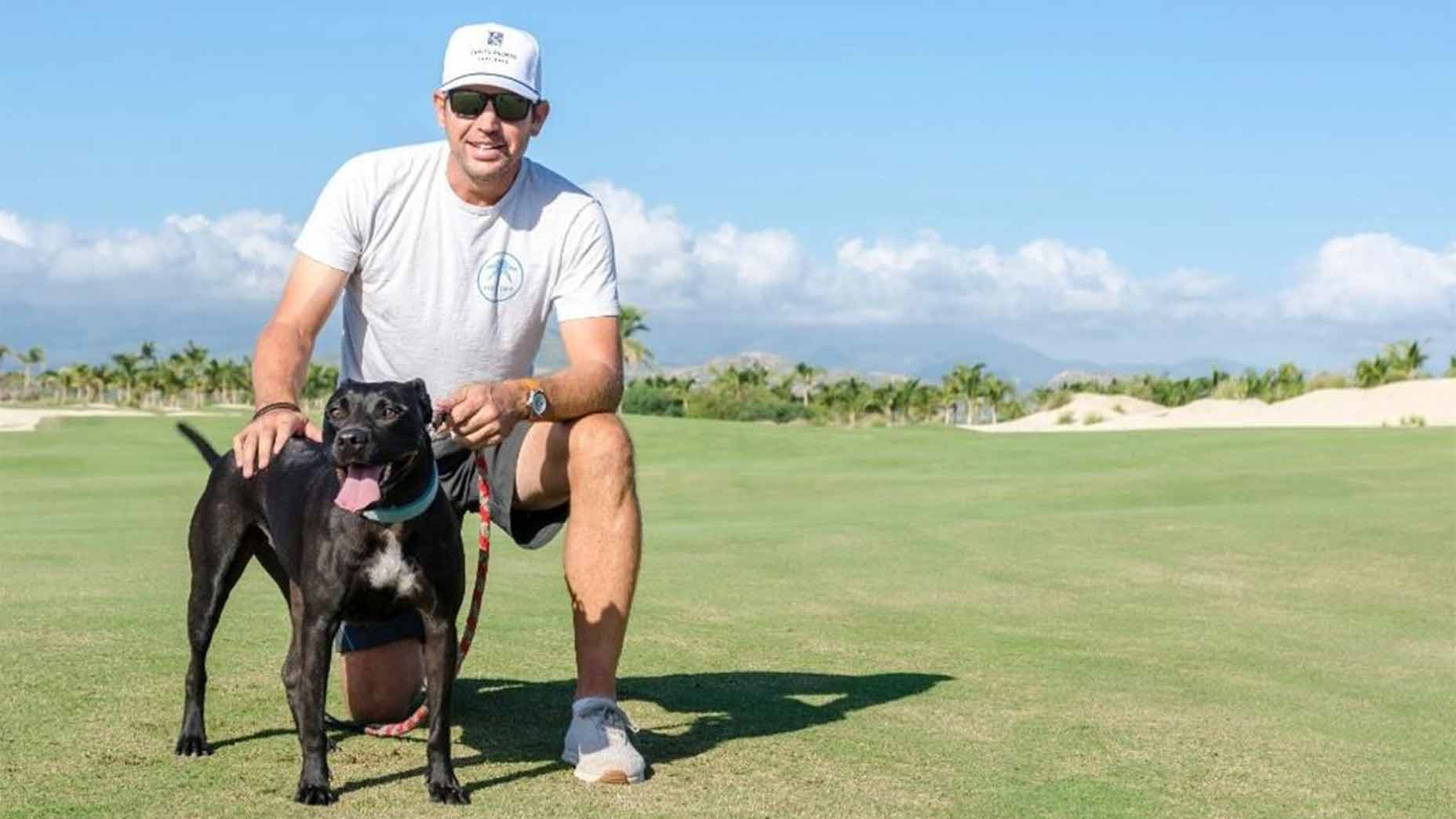Jimmy Arvanetes and his dog, Amaya.