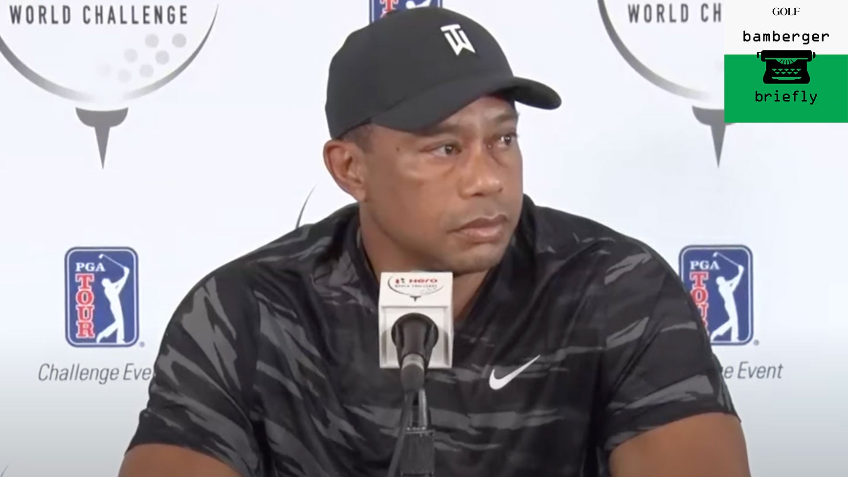 tiger woods at hero world challenge presser