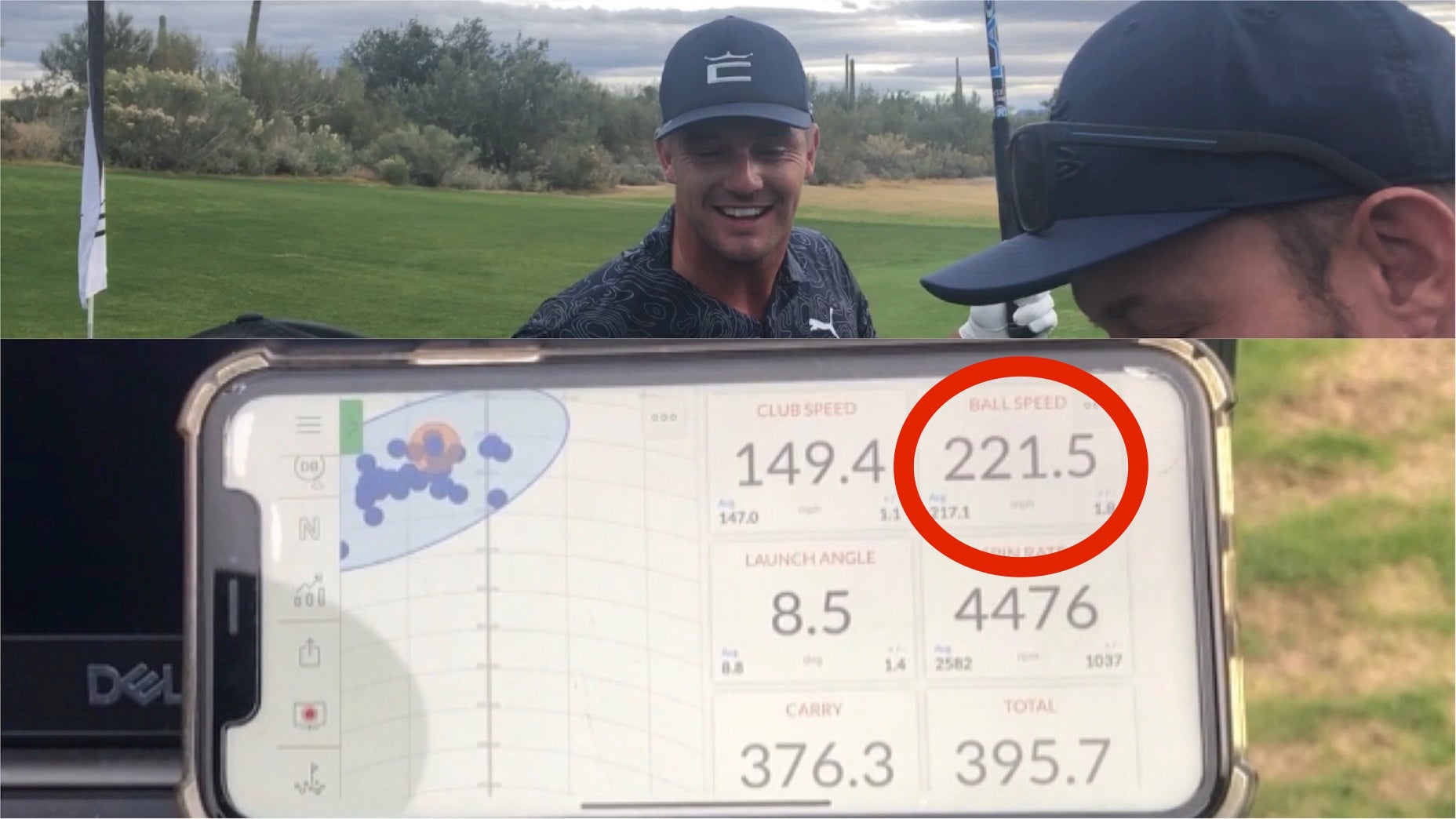 Bryson DeChambeau fastest ball speed new Cobra driver.