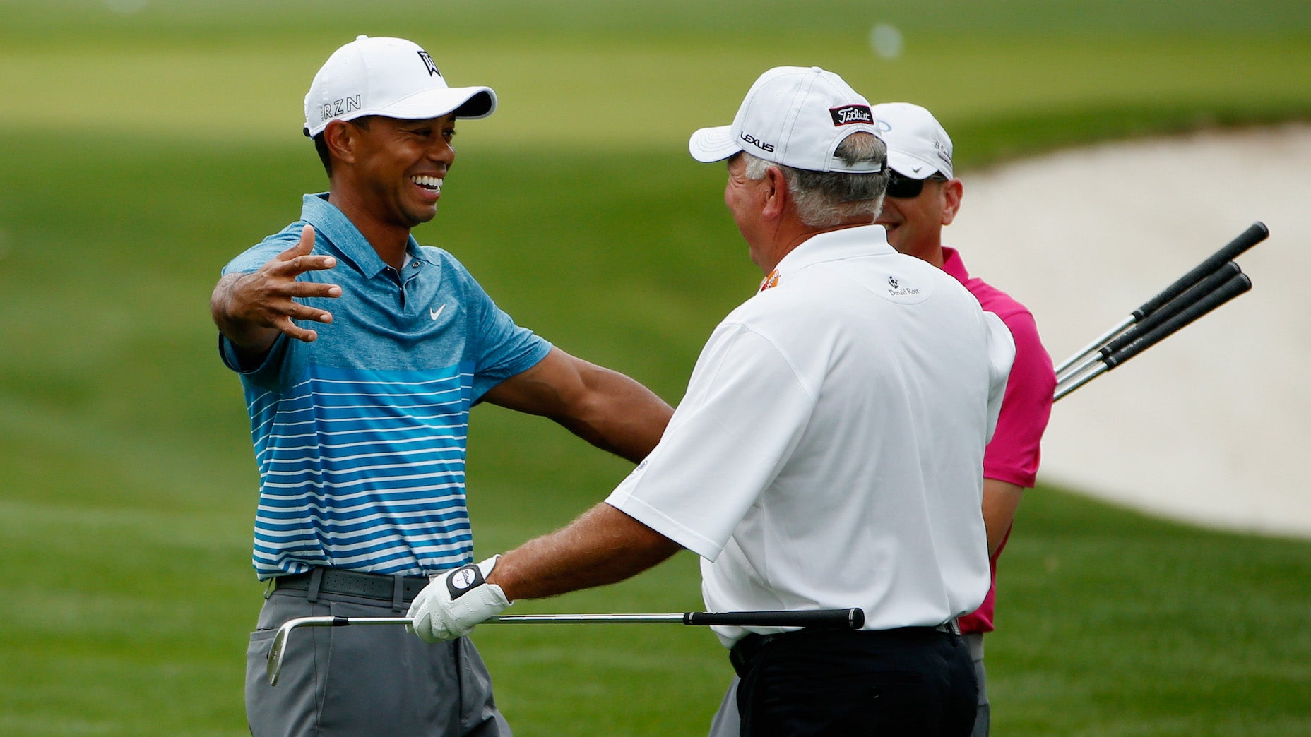 during a practice round prior to the start of the 2015 Masters Tournament at Augusta National Golf Club on April 6, 2015 in Augusta, Georgia.