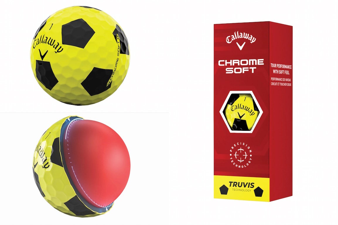 Callaway Chrome Soft golf ball.