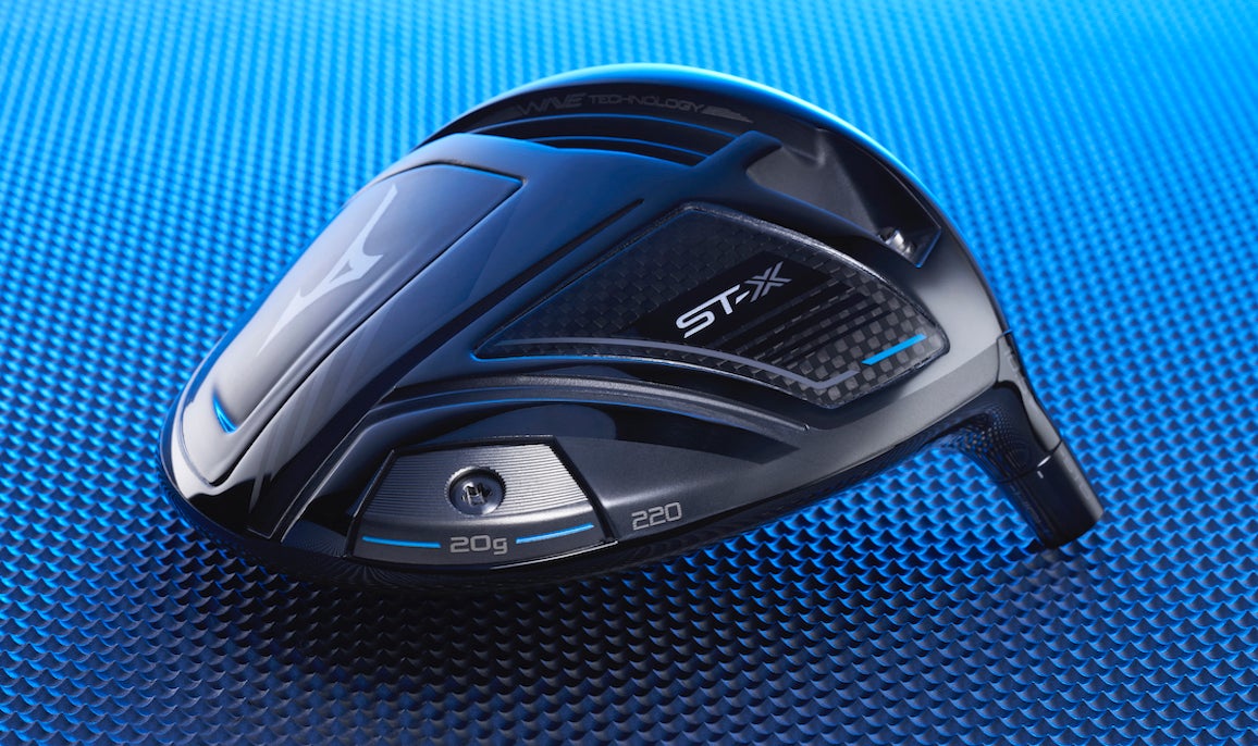 Mizuno's ST-X 220 driver, which has a 20-gram weight in the back/heel position to make it more forgiving, higher launching and draw biased.
