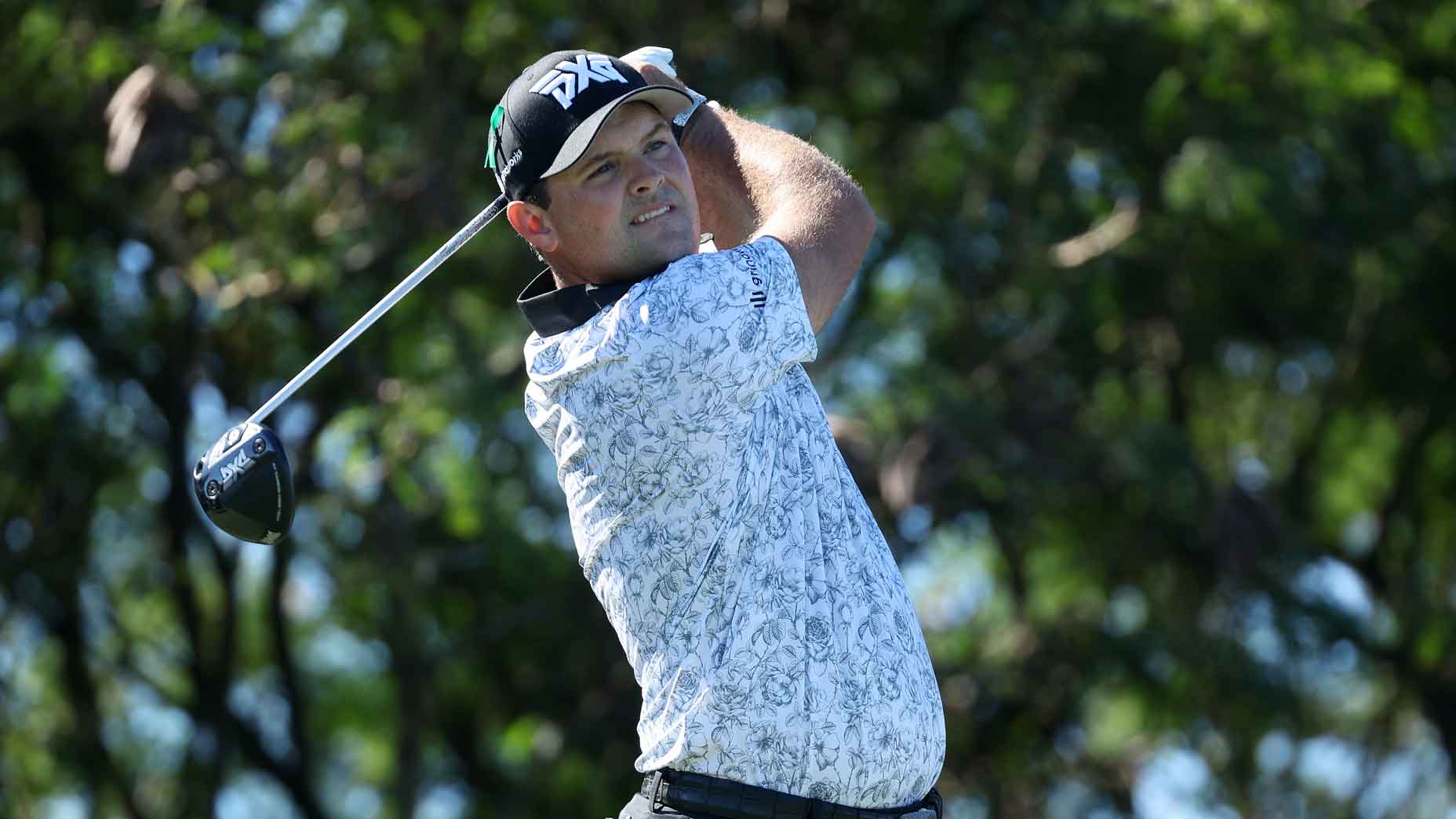 Patrick Reed in finish position