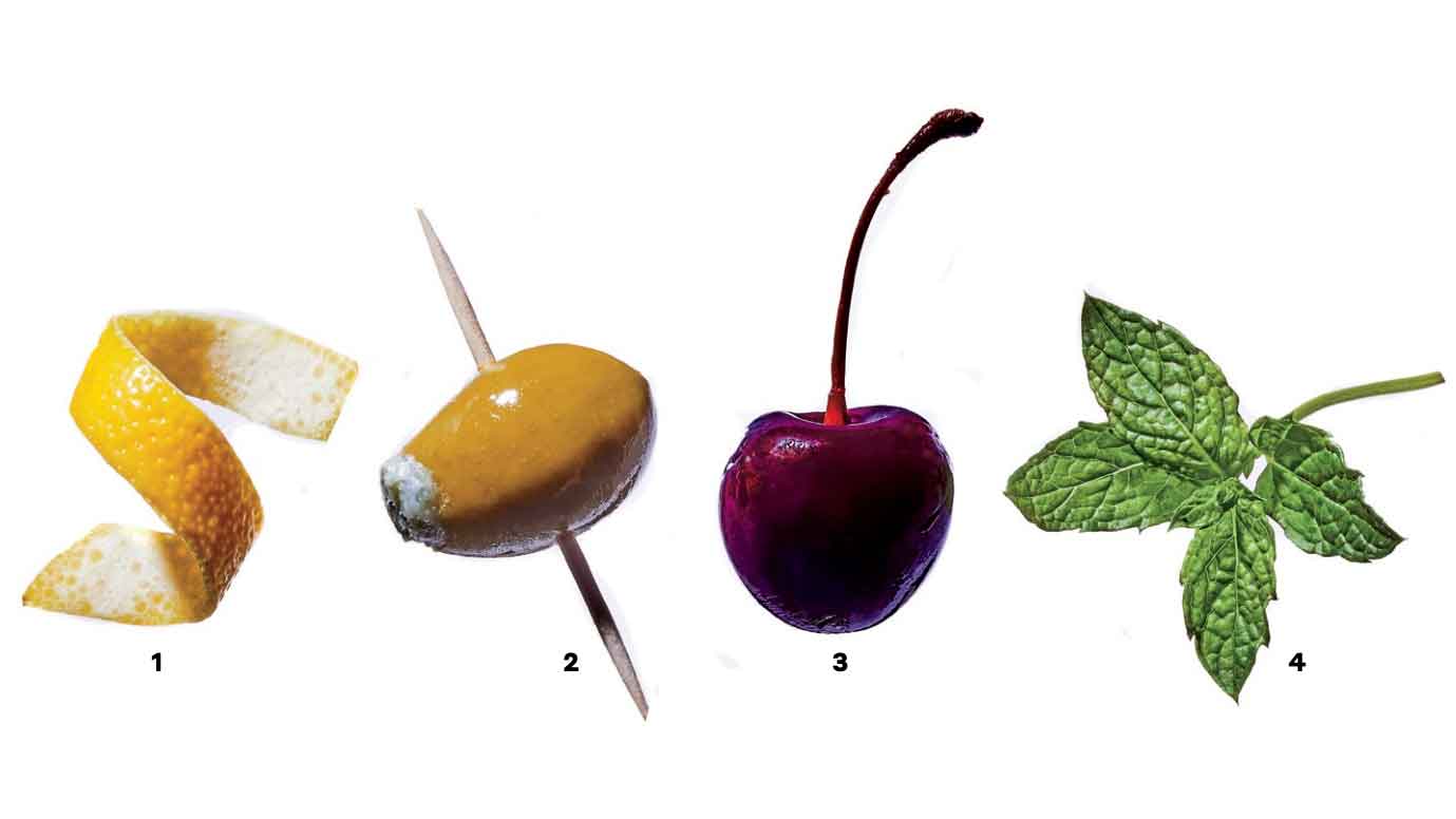 four cocktail mixers