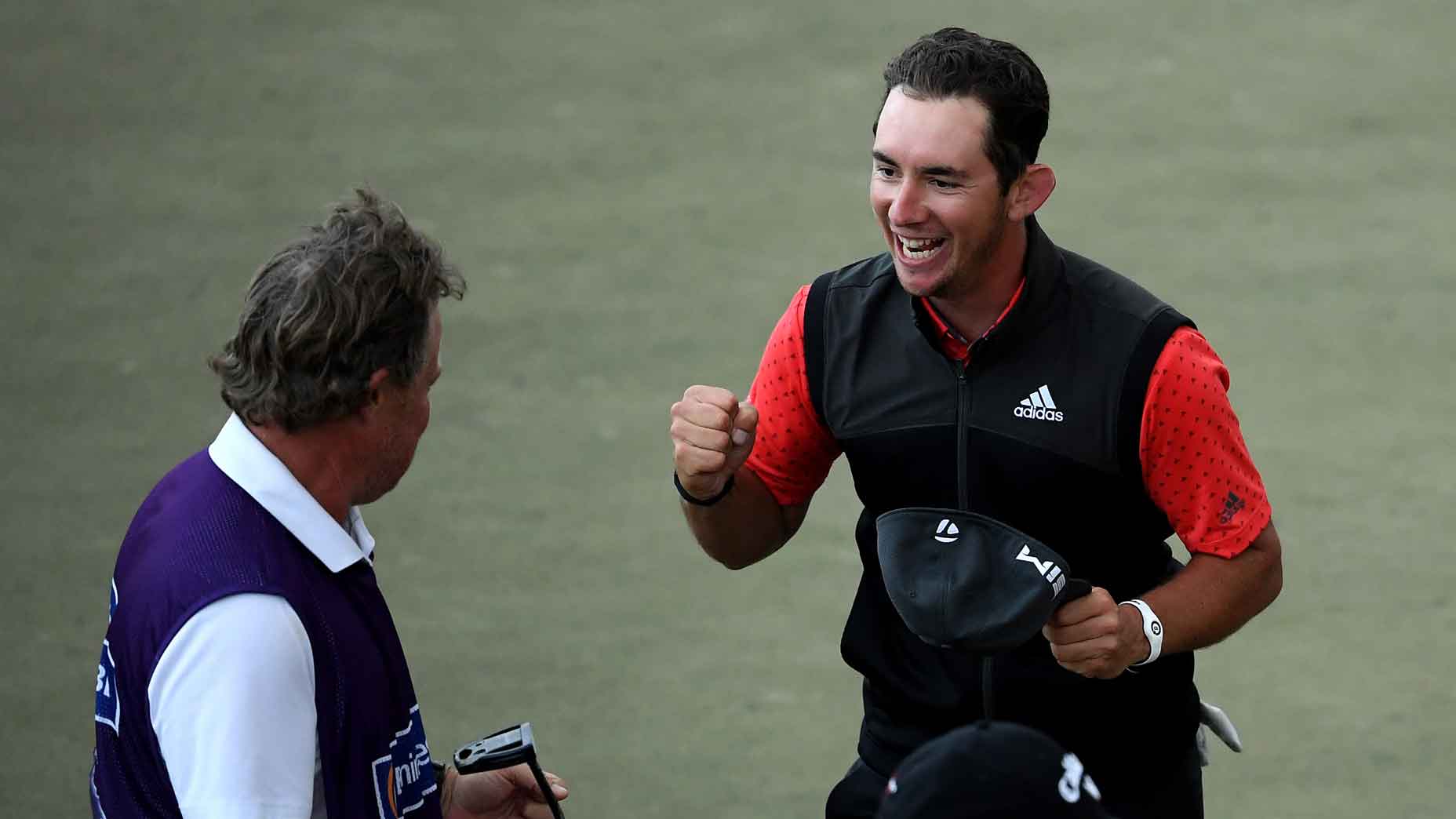 Lucas Herbert fist pumps