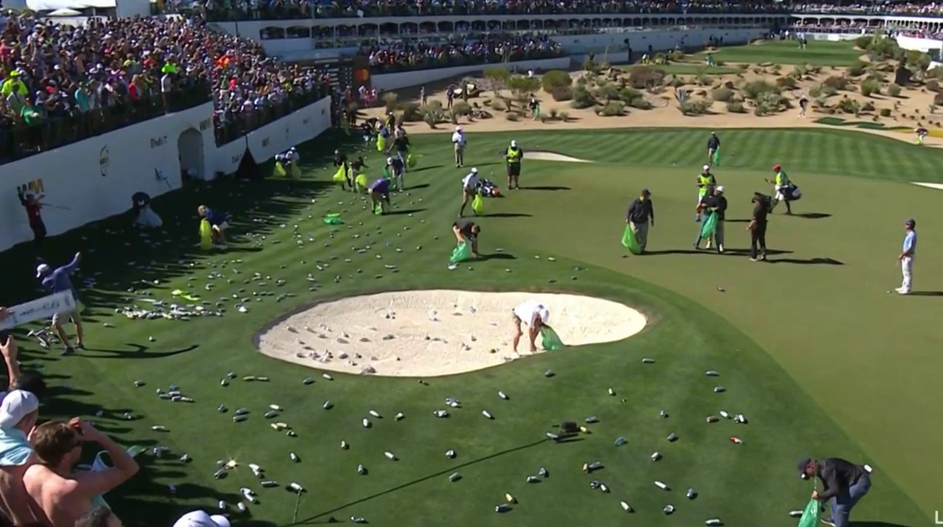 Carlos Ortiz made an ace at No. 16 at TPC Scottsdale.
