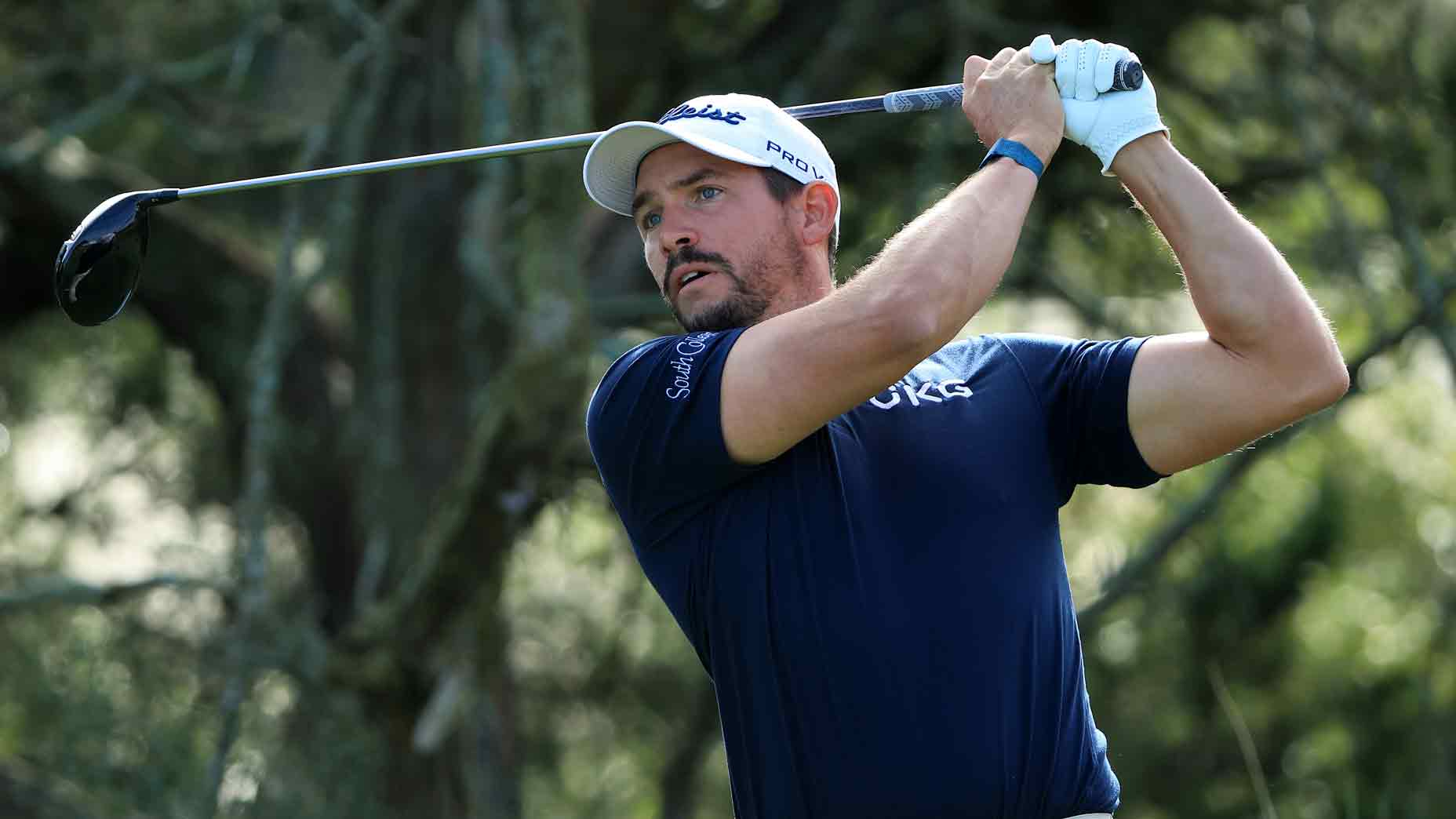 Scott Stallings in finish position