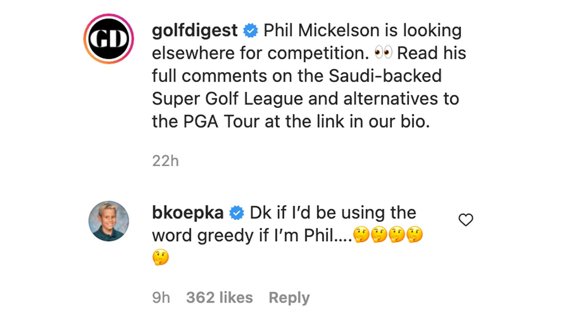 instagram comment section