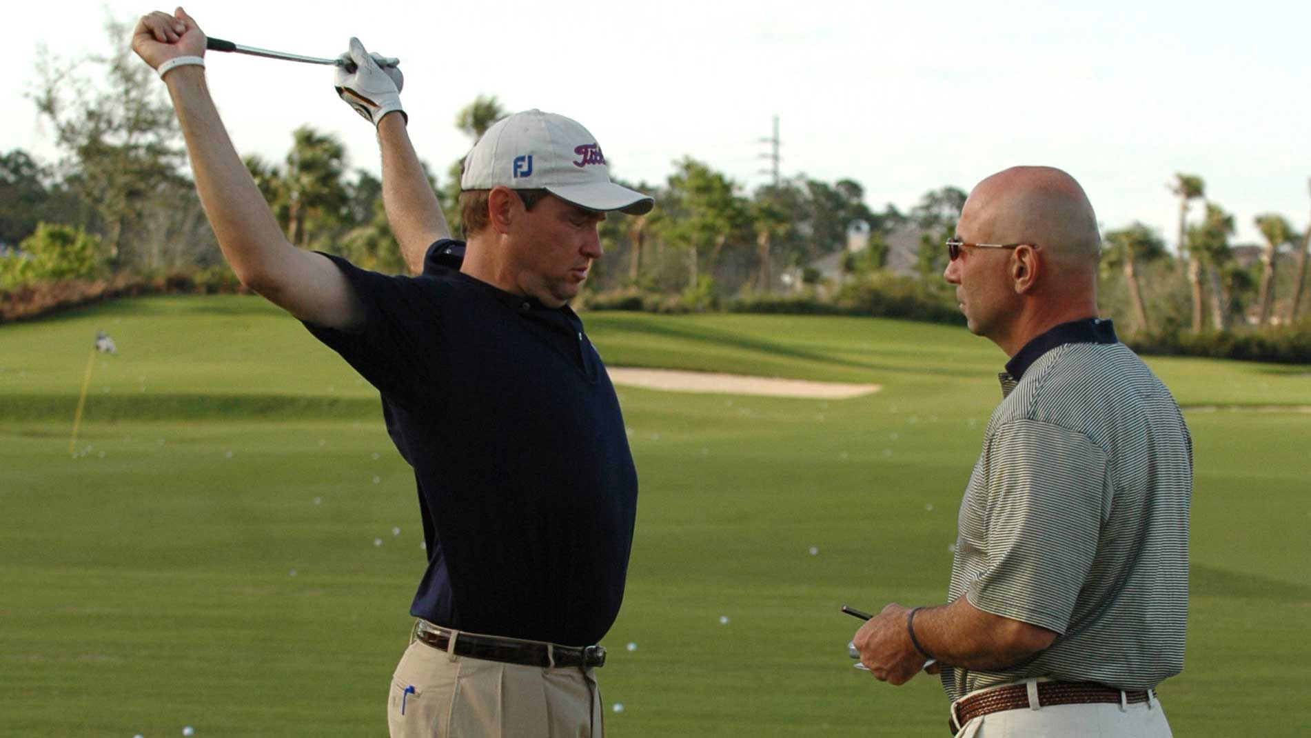 davis love and tim rosaforte at 2005 honda classic
