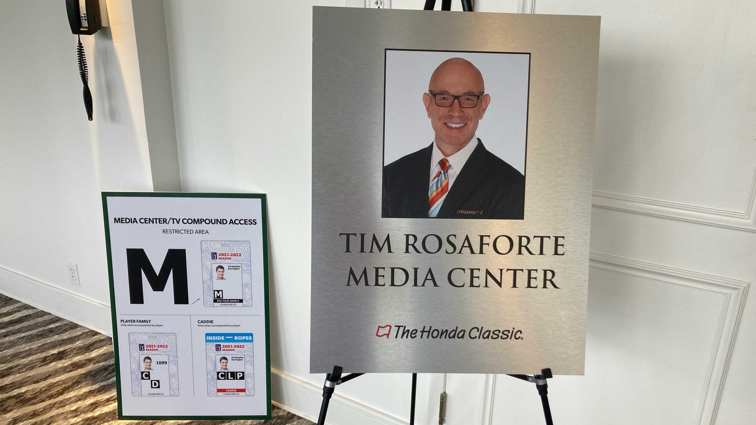 tim rosaforte photo outside honda classic media center