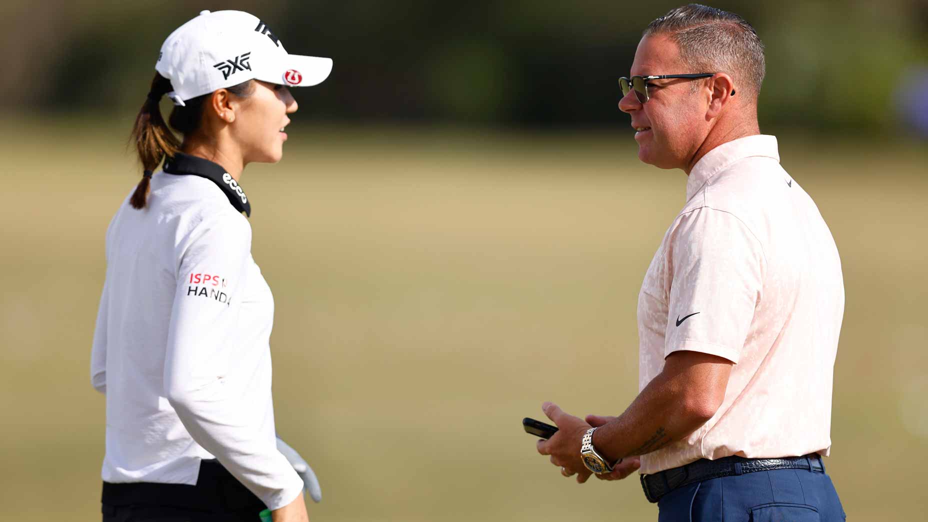 sean foley talks with lydia ko