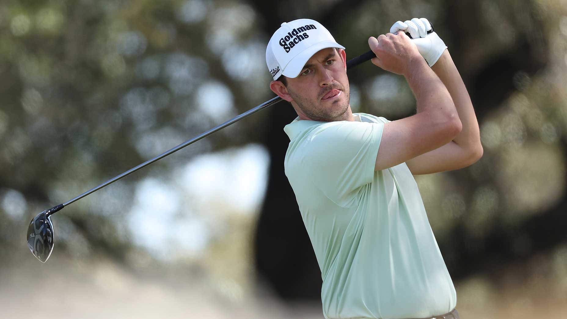 Patrick Cantlay watches a shot during the WGC-Dell Technologies Match Play.