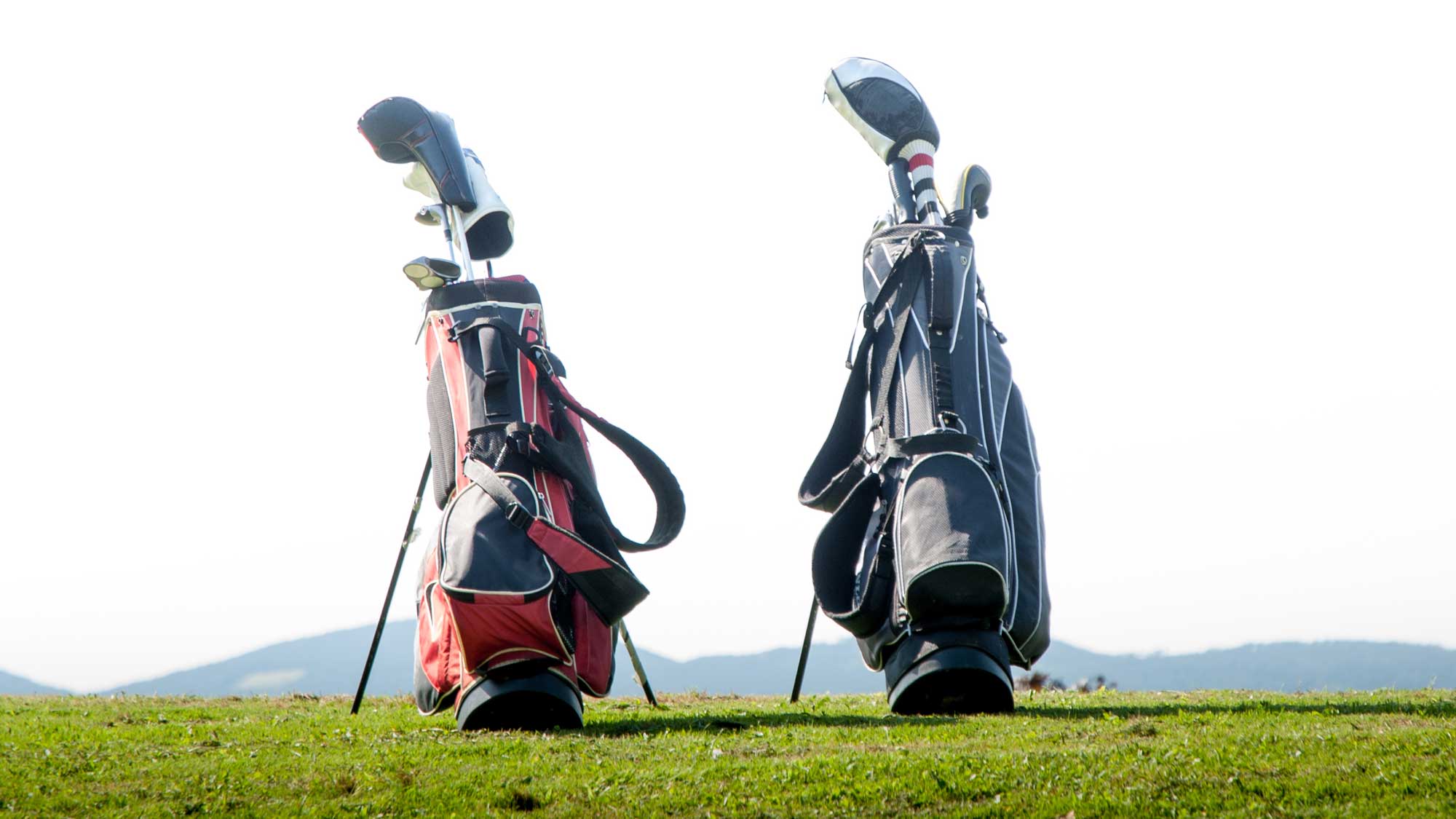two golf bags