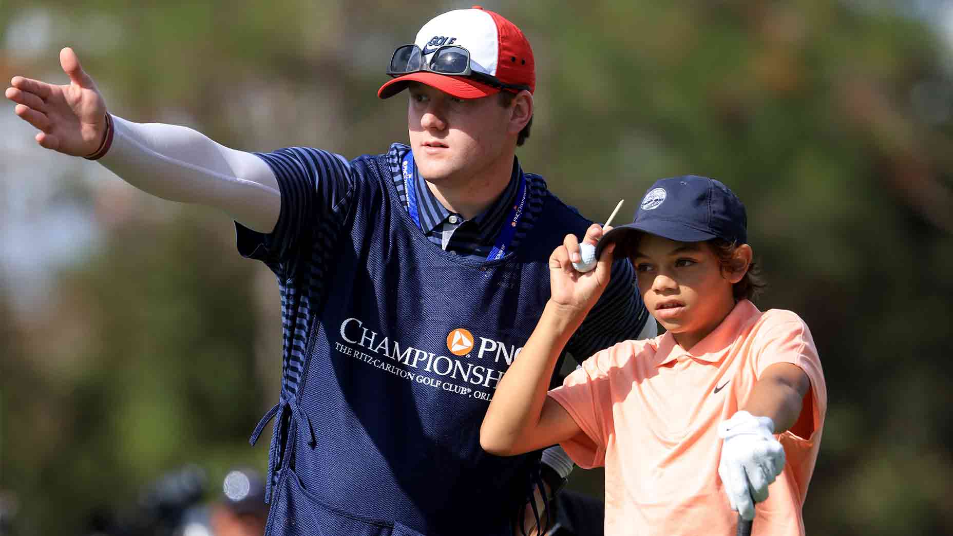 Joe LaCava Jr. and Charlie Woods