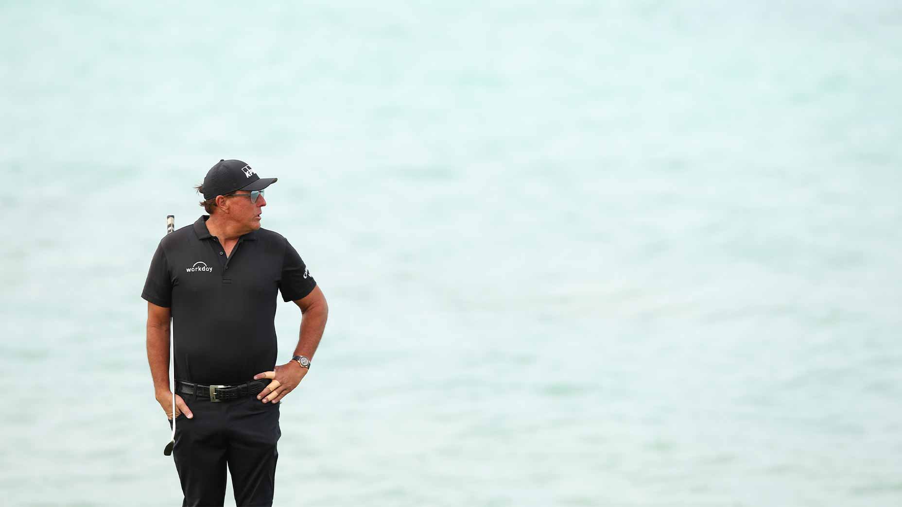 phil mickelson stares saudi