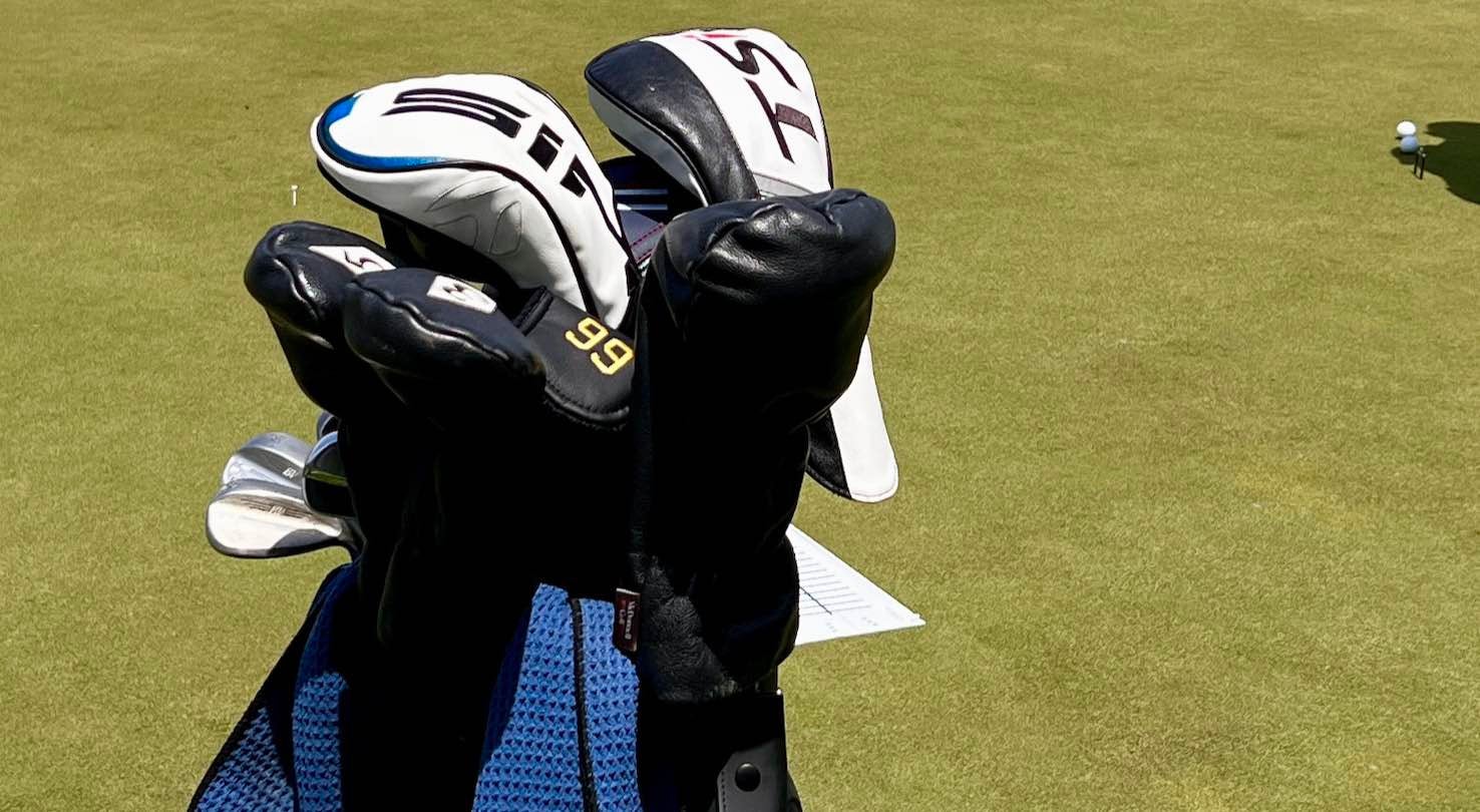 Golf Bag with extra fairway woods