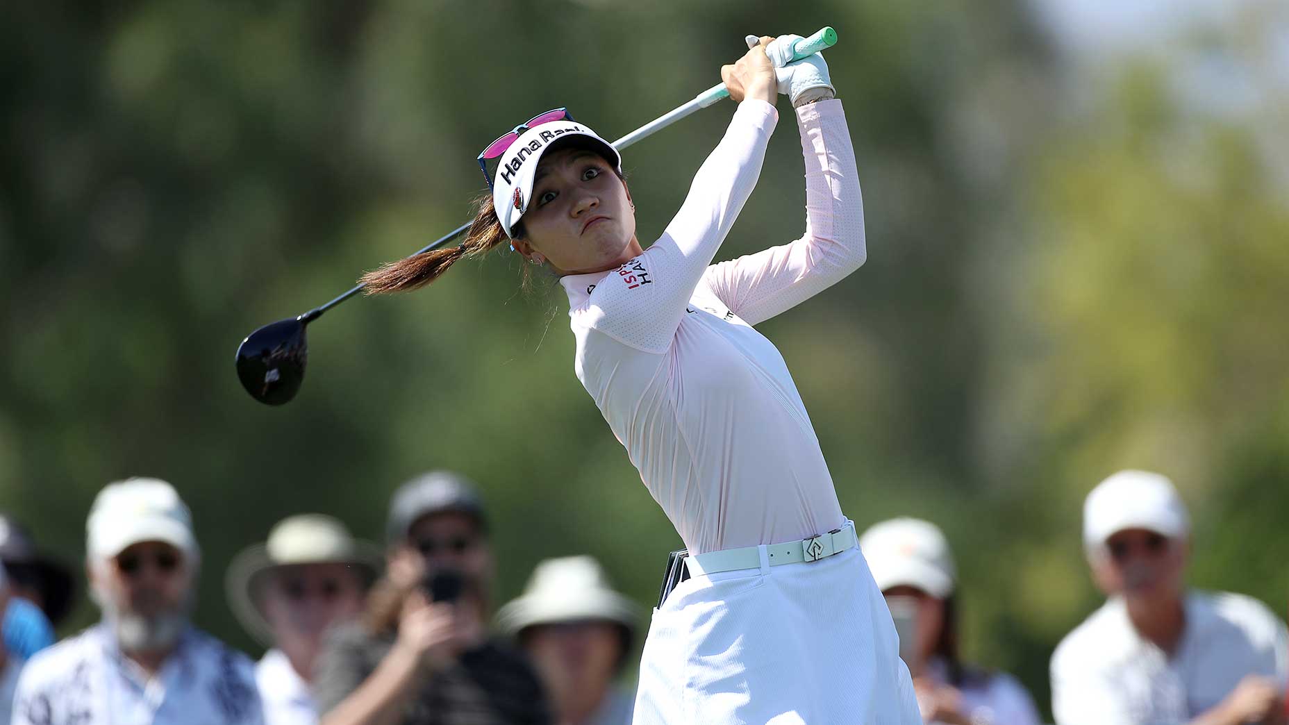 Lydia Ko takes a swing.
