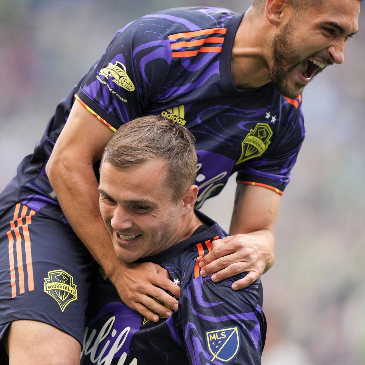 Jordan Morris and Cristian Roldan in their natural habitat.