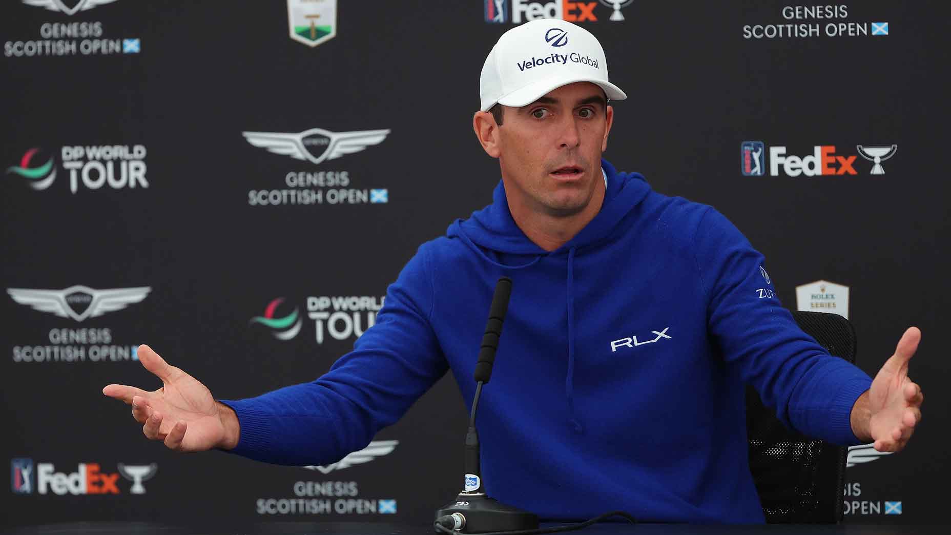 billy horschel speaks to media at scottish open