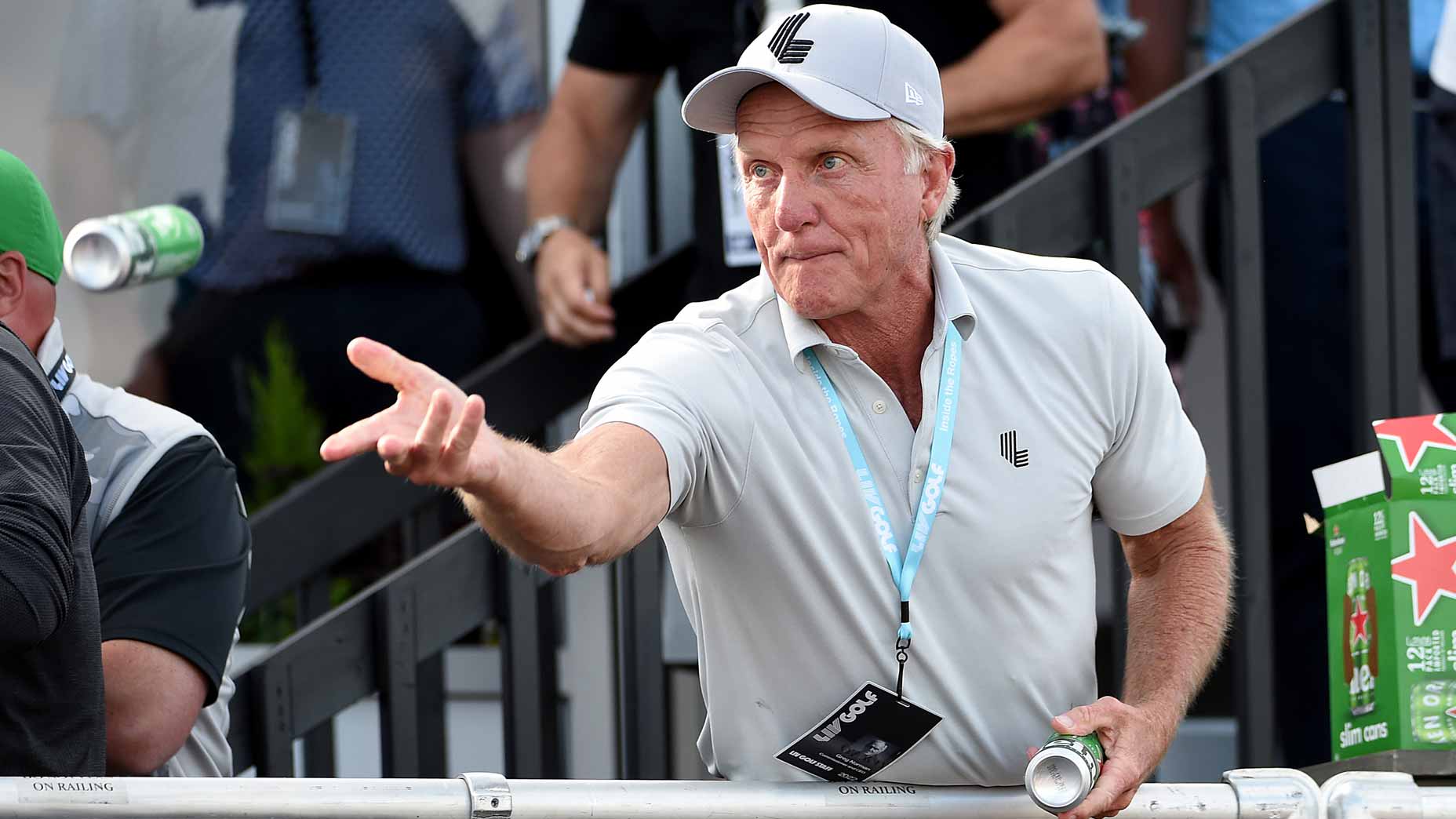 LIV Golf CEO Greg Norman at Portland event.