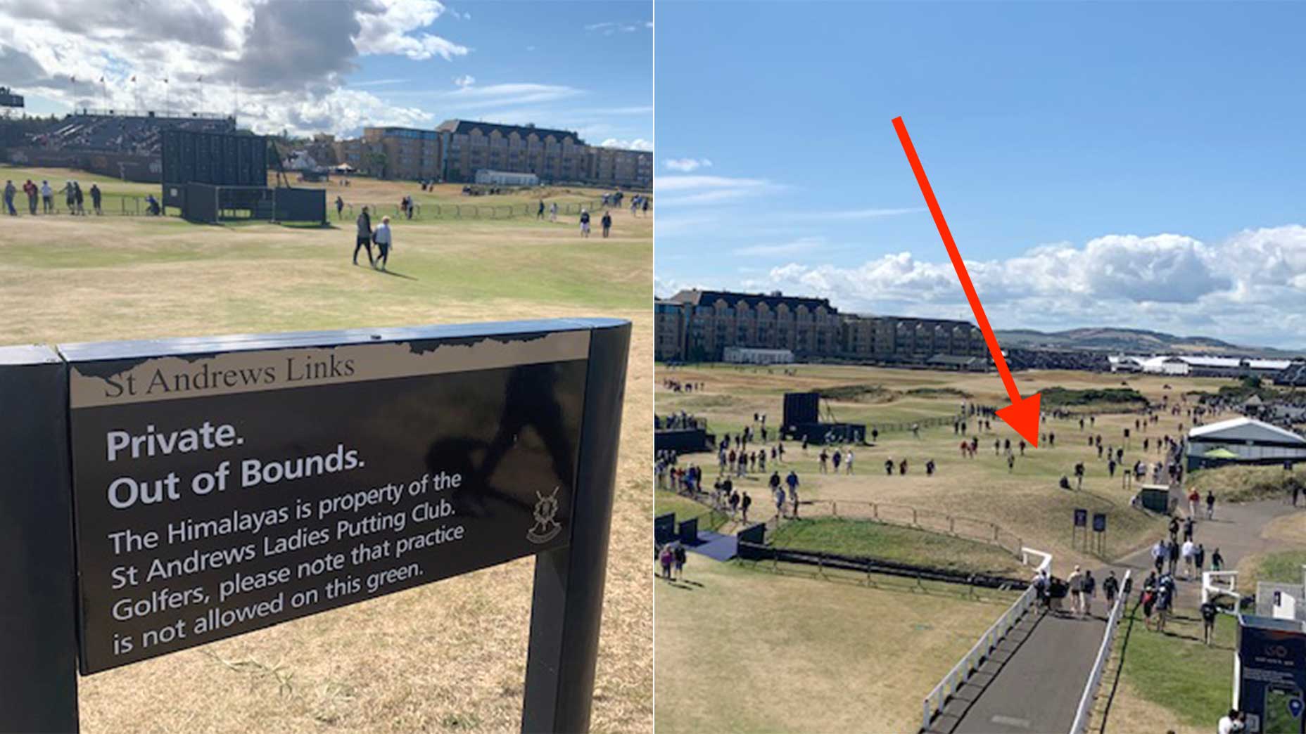 The Himalayas putting course at St. Andrews.