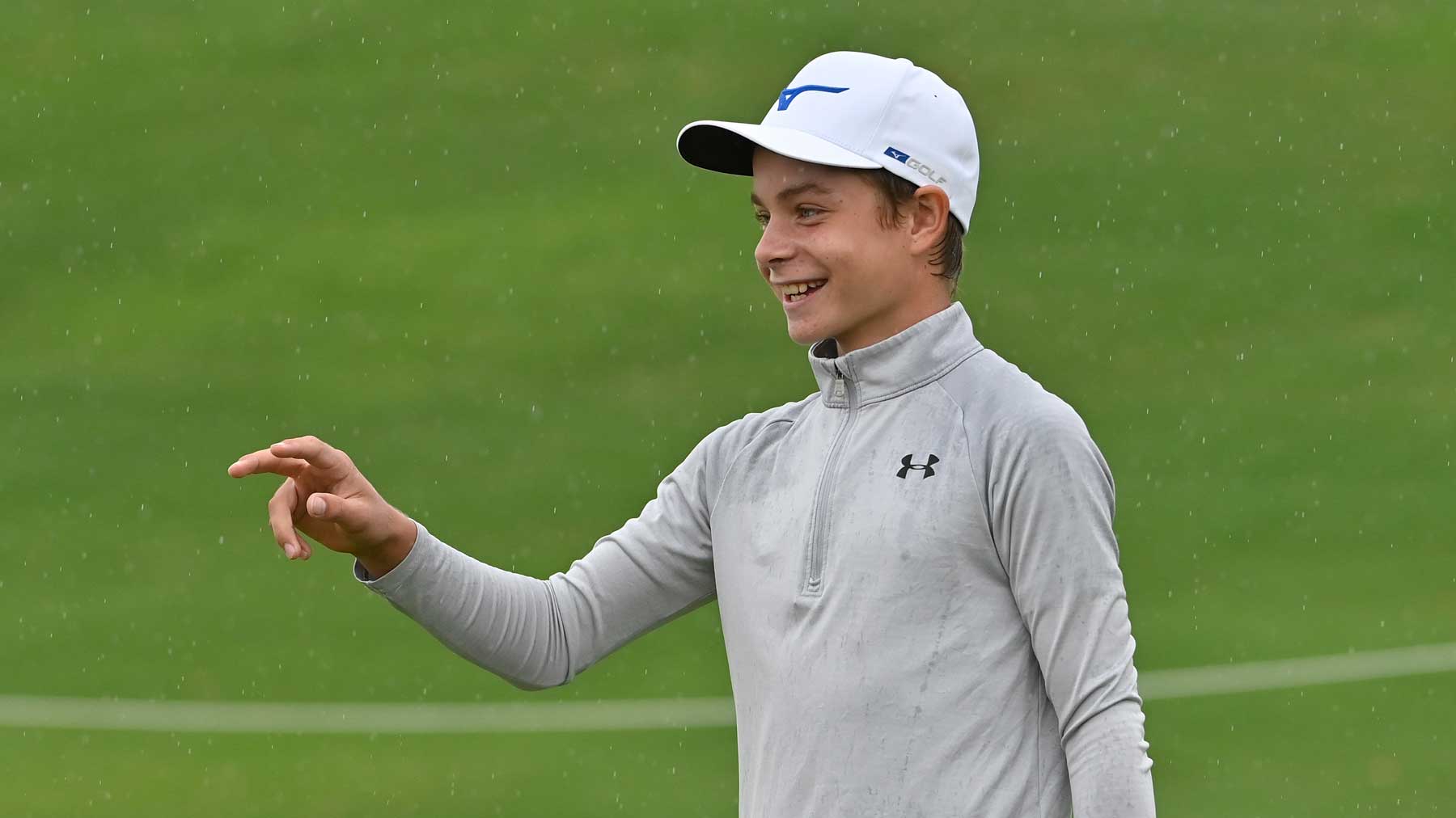 Pierson Huyck at 2021 drive, chip and putt