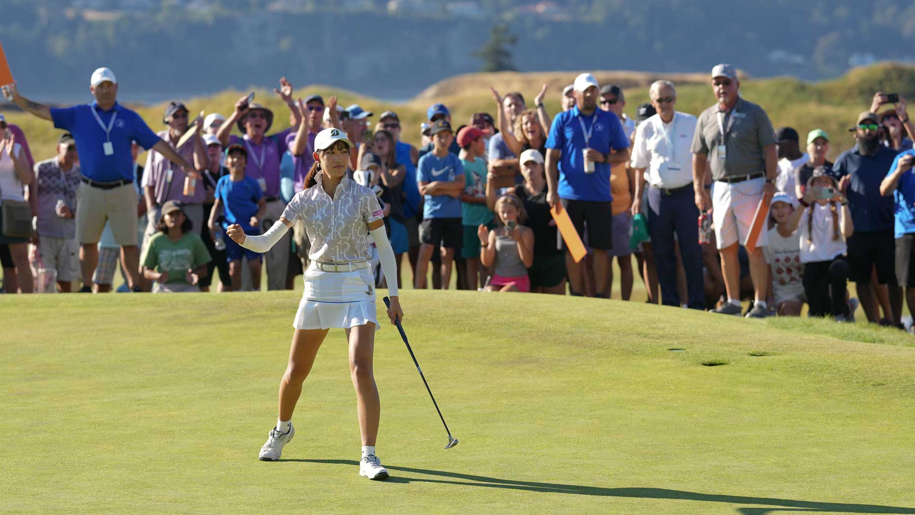 Saki Baba's winning moment.