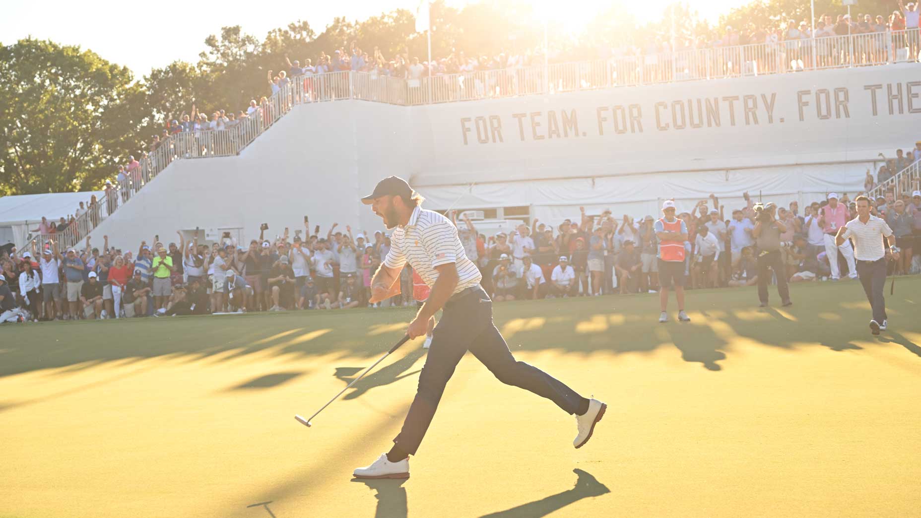 Max Homa delivered an unforgettable putt — and celebration — on the 18th green.
