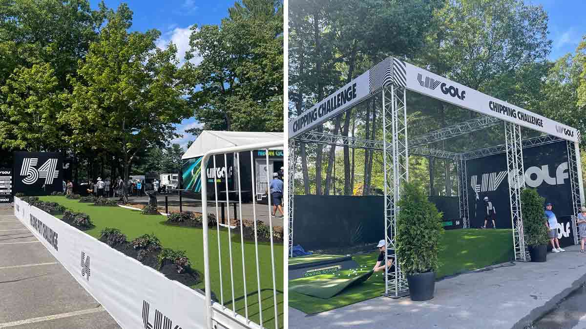 Golf games at the fan village