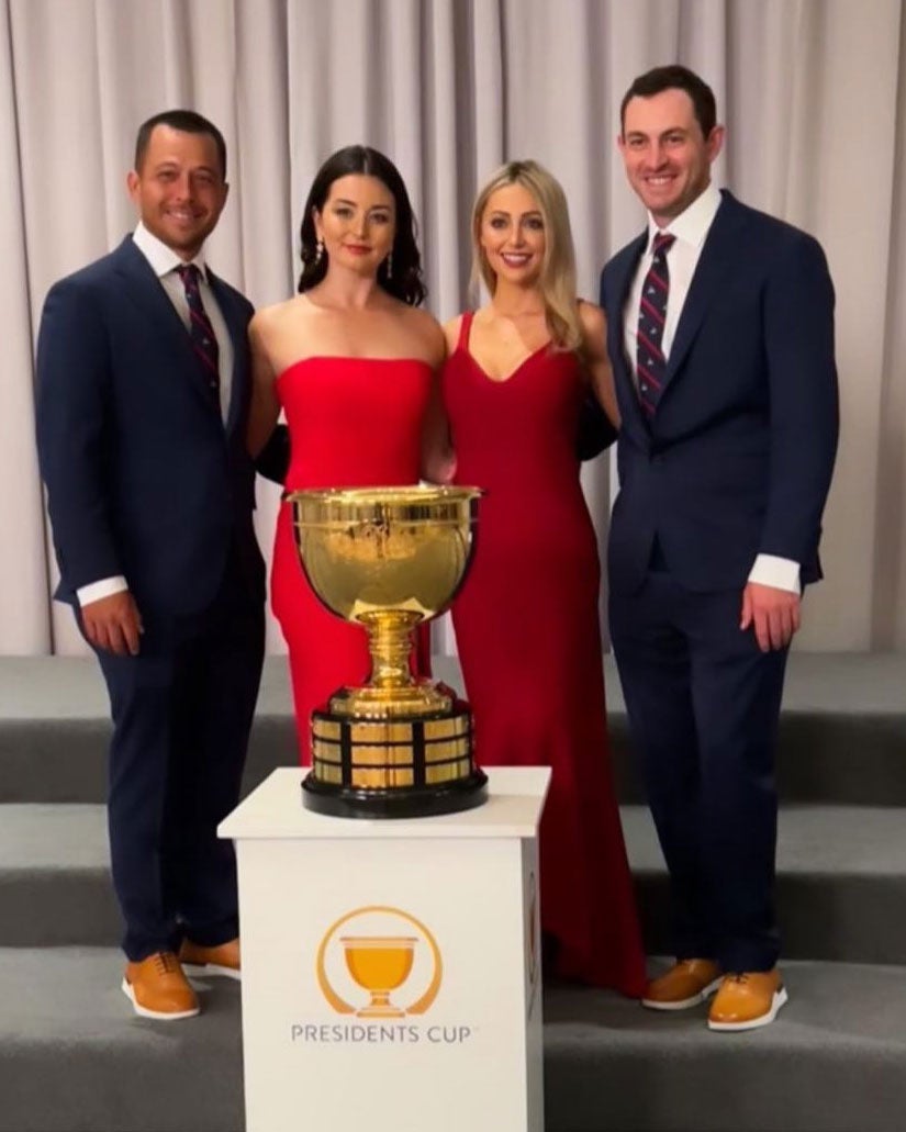 Xander and Maya Schauffele, Nikki Guidish and Patrick Cantlay