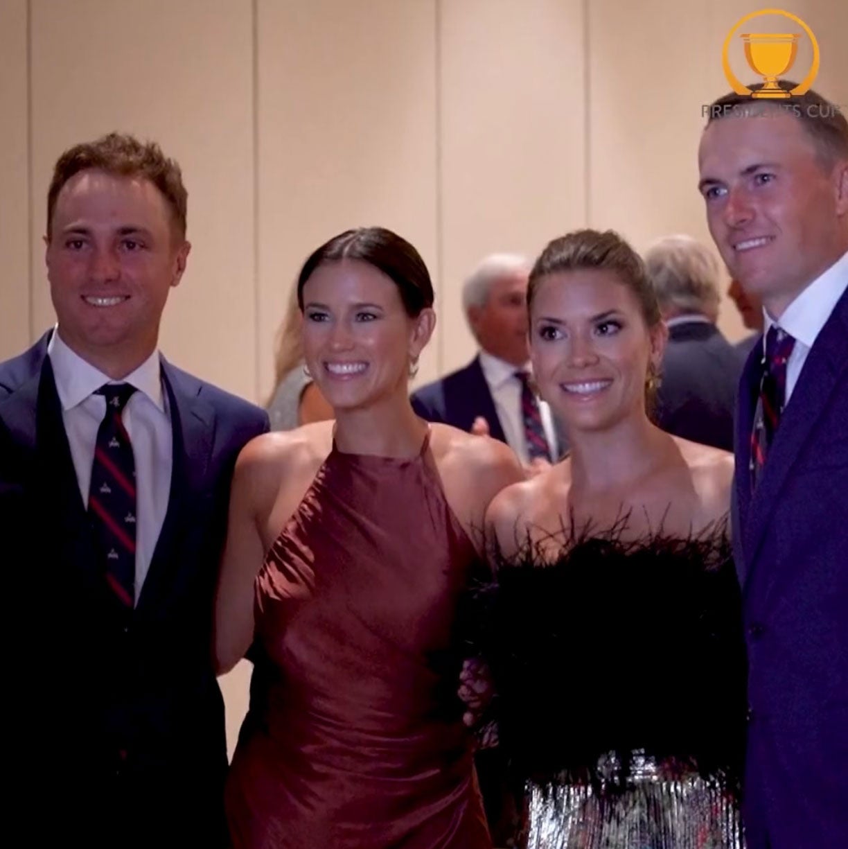 Justin Thomas and Jillian Wisniewski, Annie and Jordan Spieth