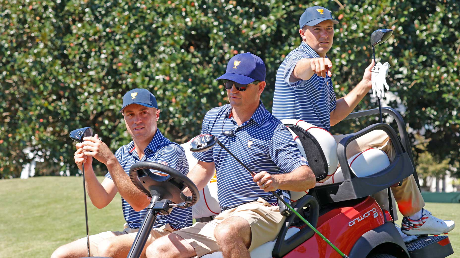 presidents cup golf cart