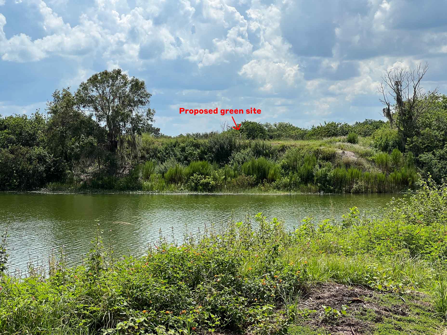 The proposed 11th tee of Streamsong's The Chain short course.