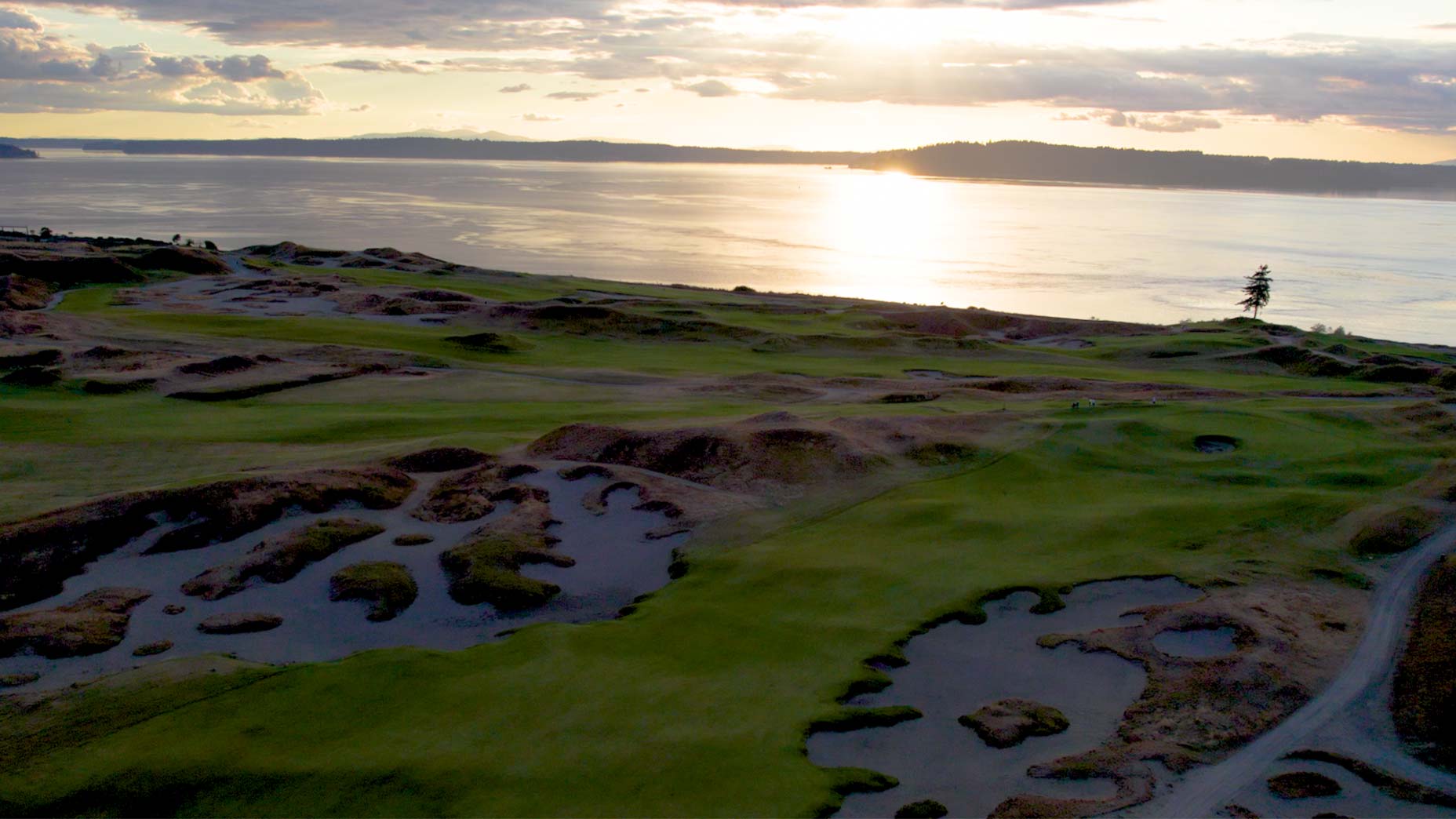 chambers bay at sunset