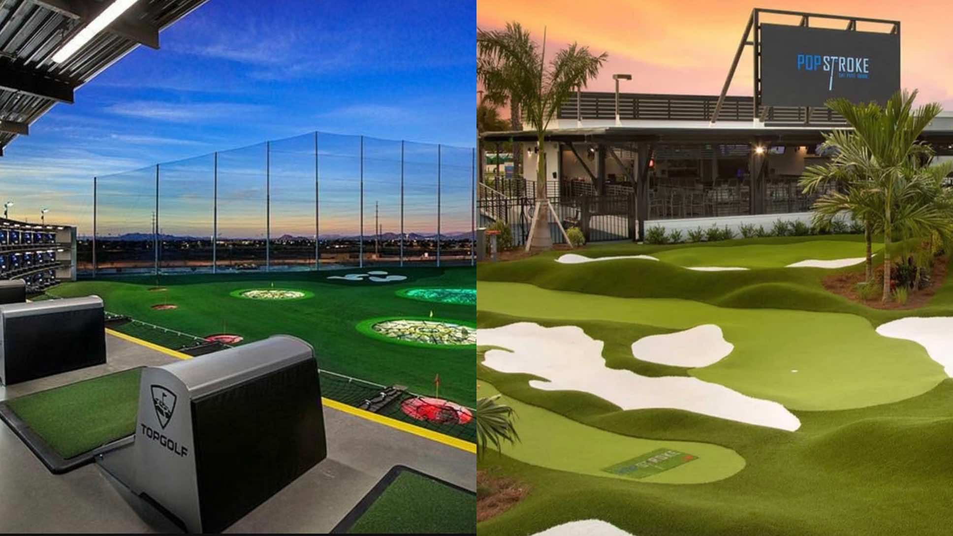 Golf entertainment topgolf popstroke