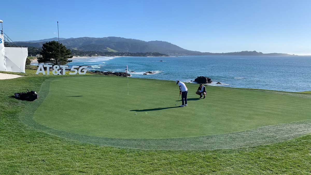 8th green at pebble beach