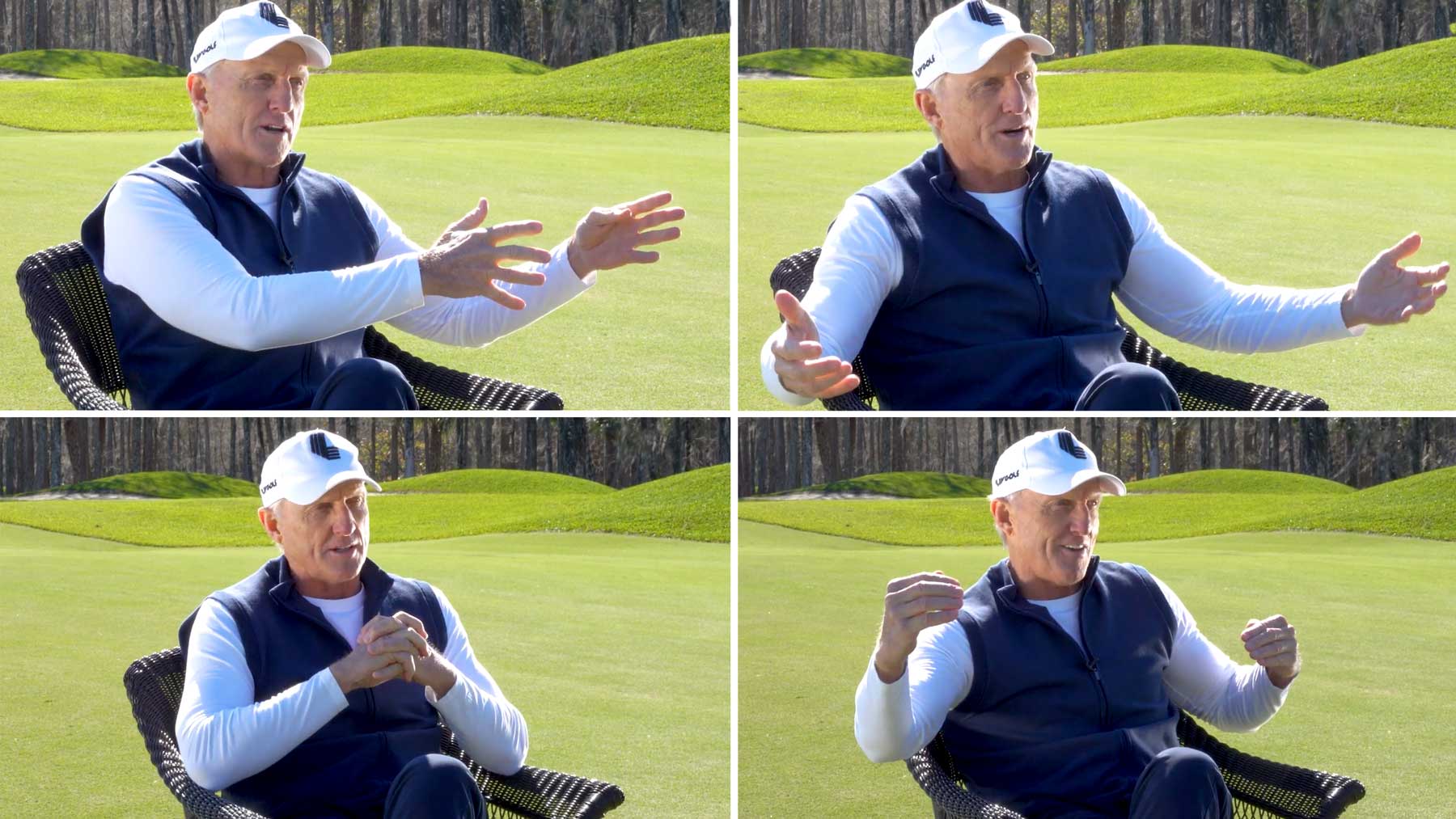 greg norman being interviewed
