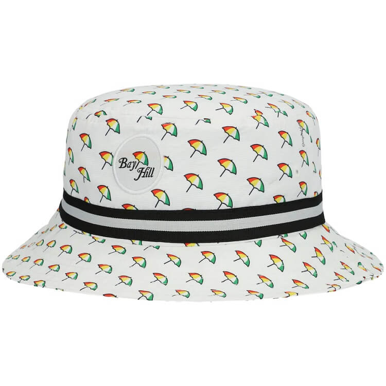 Arnold Palmer Men&rsquo;s Imperial White Bay Hill Allover Umbrella Bucket Hat