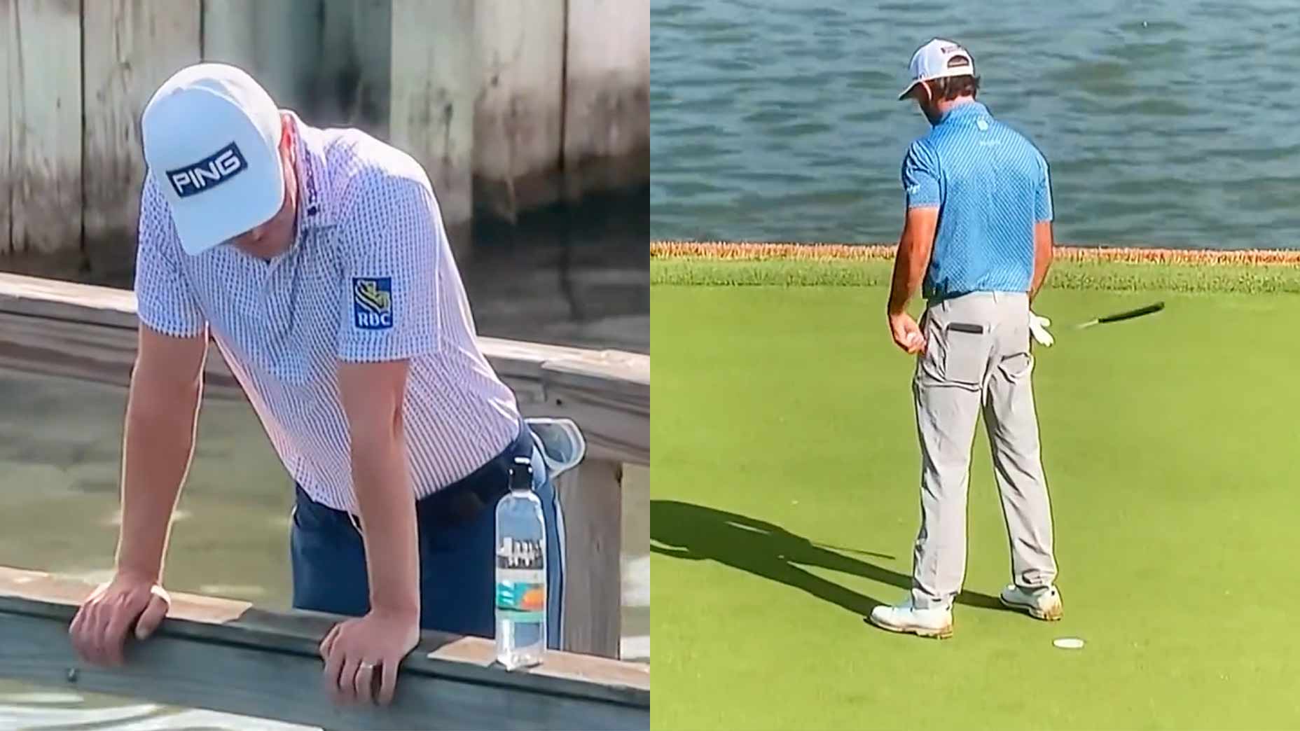 Max Homa took a little bit of an extra time on his par putt on No. 13 in his Round of 16 match Saturday.