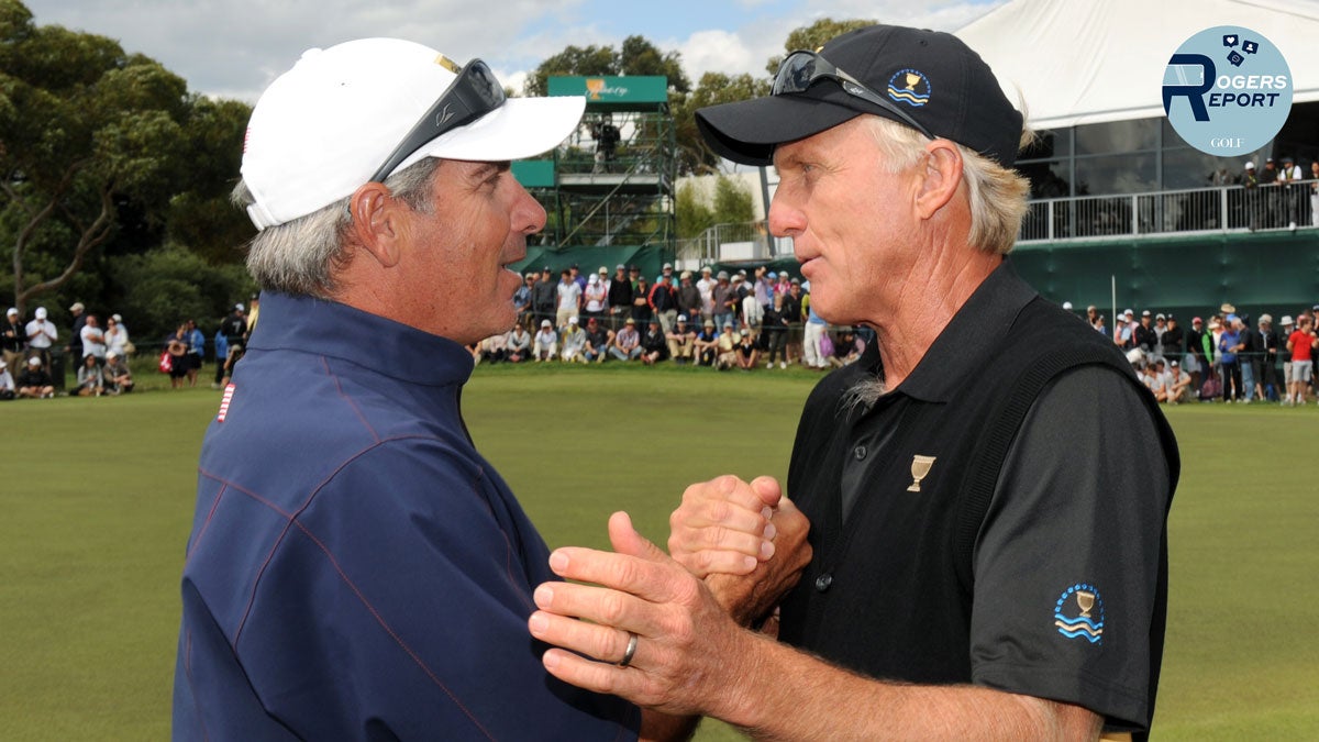 Fred Couples and Greg Norman