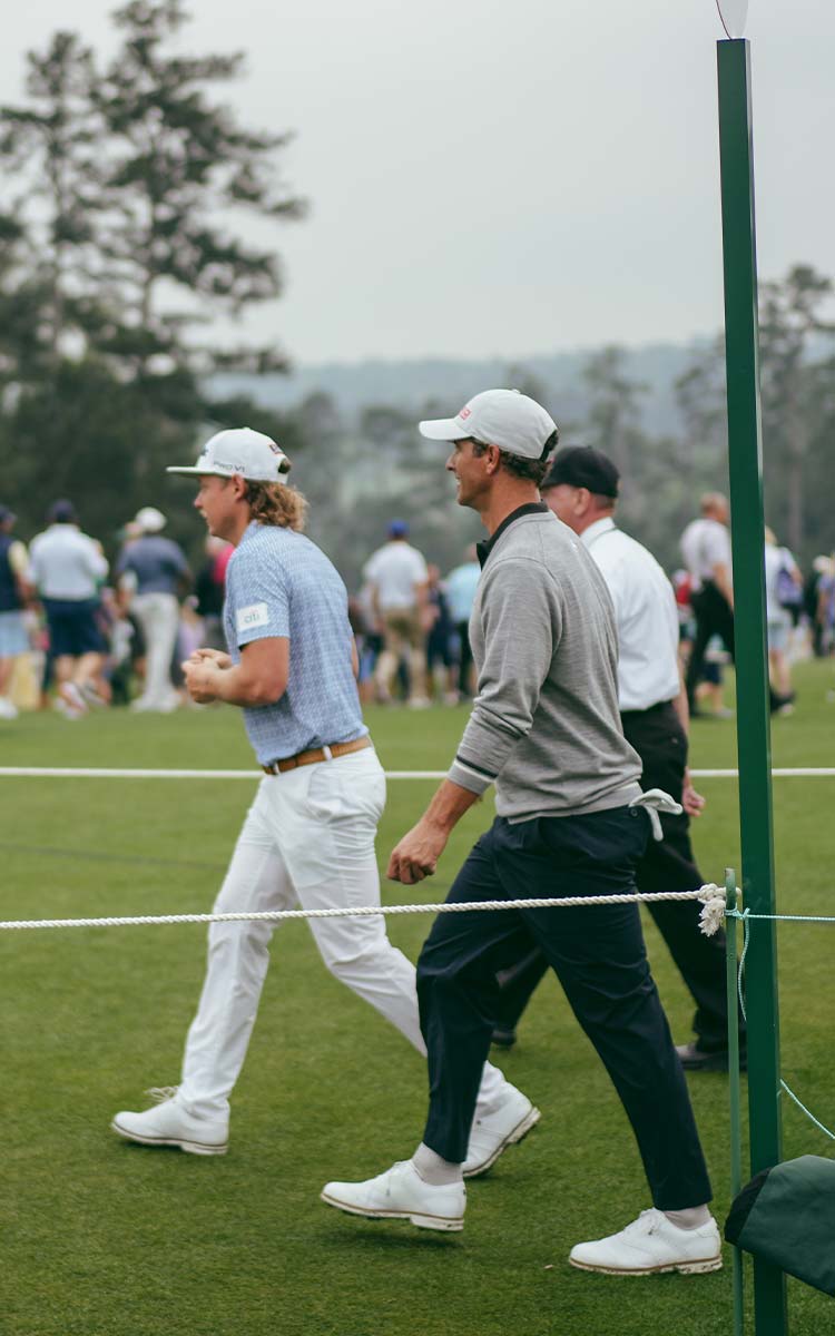 cameron smith and adam scott walk