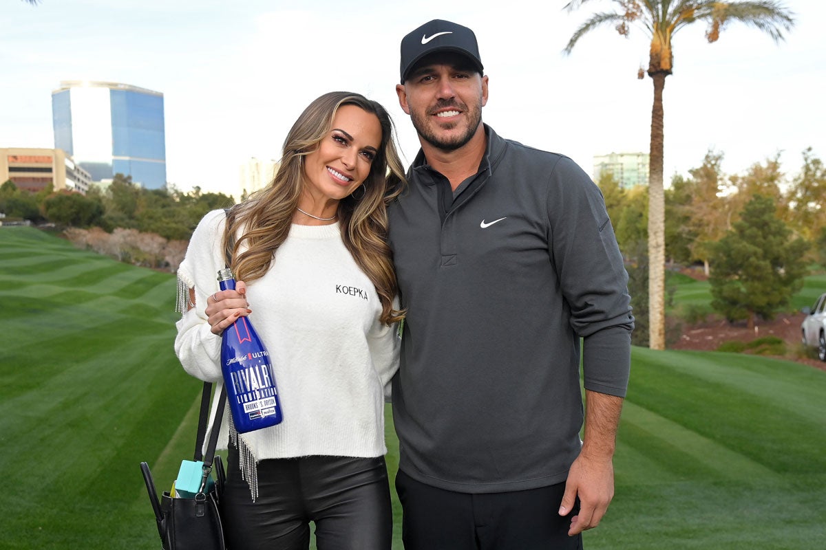 Jena Sims and Brooks Koepka at The Match