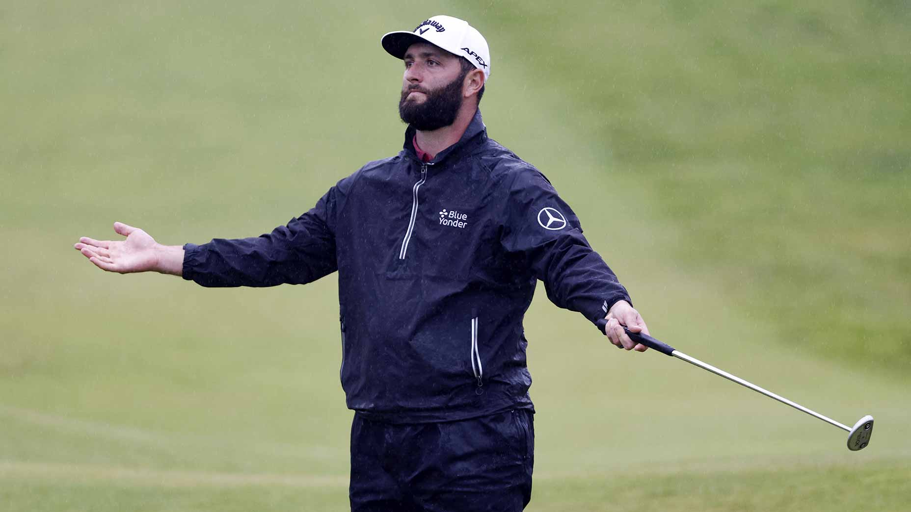 jon rahm palms to the sky