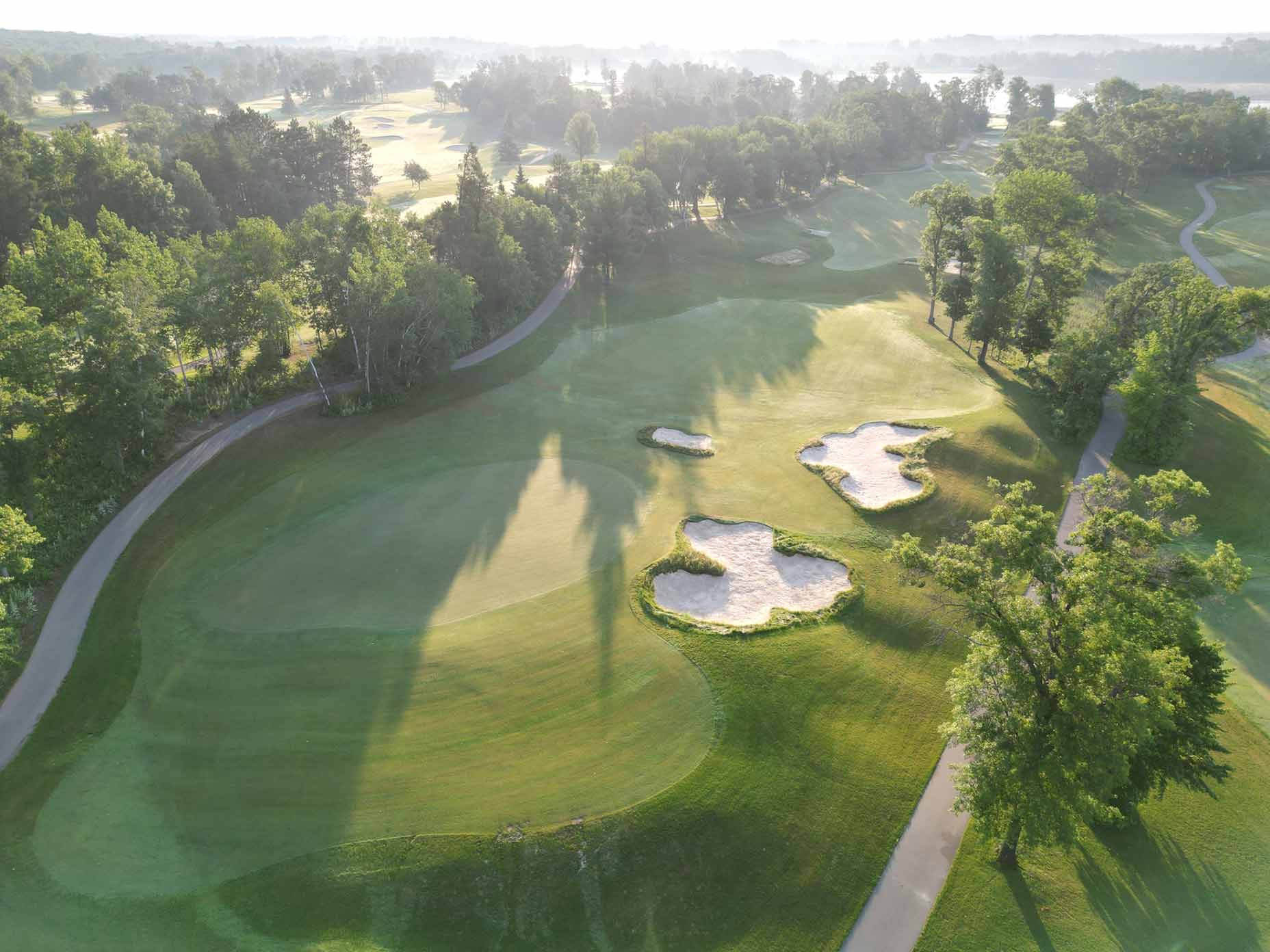 The 9th hole on the Blue 9 at Cragun's Dutch 27.